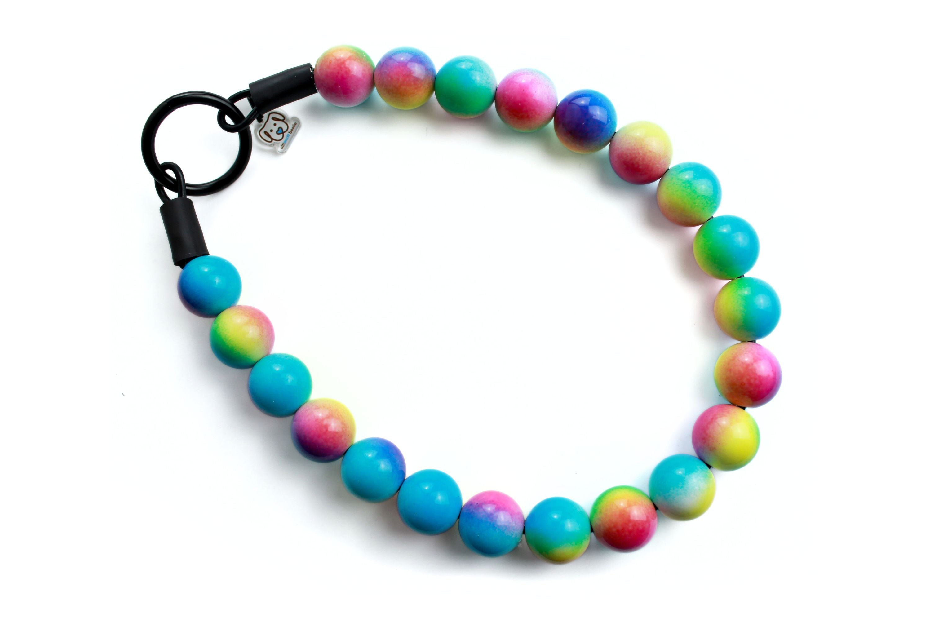 Pawsitive Vibes Bead Dog Collar