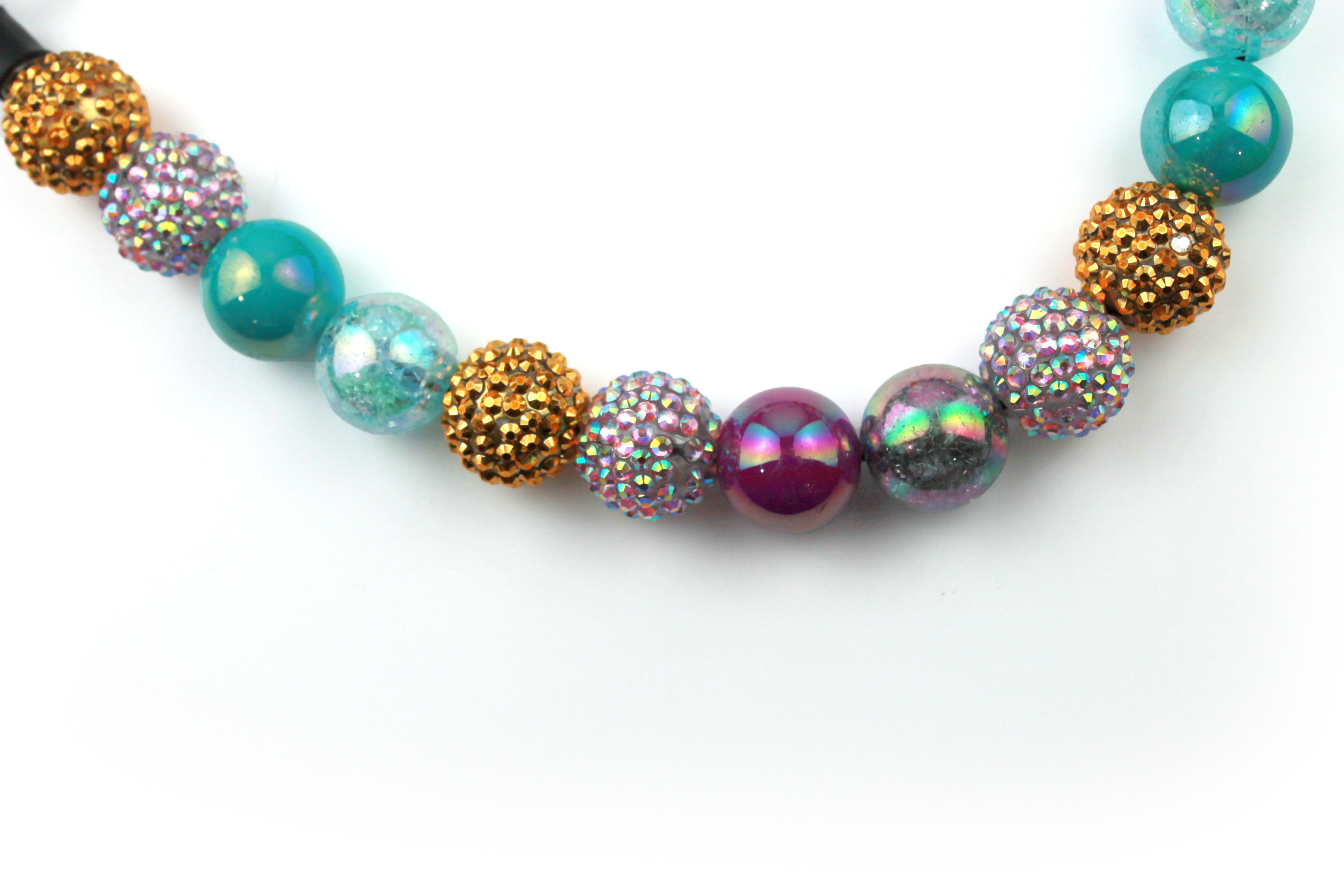 All That Glitters Bead Dog Collar