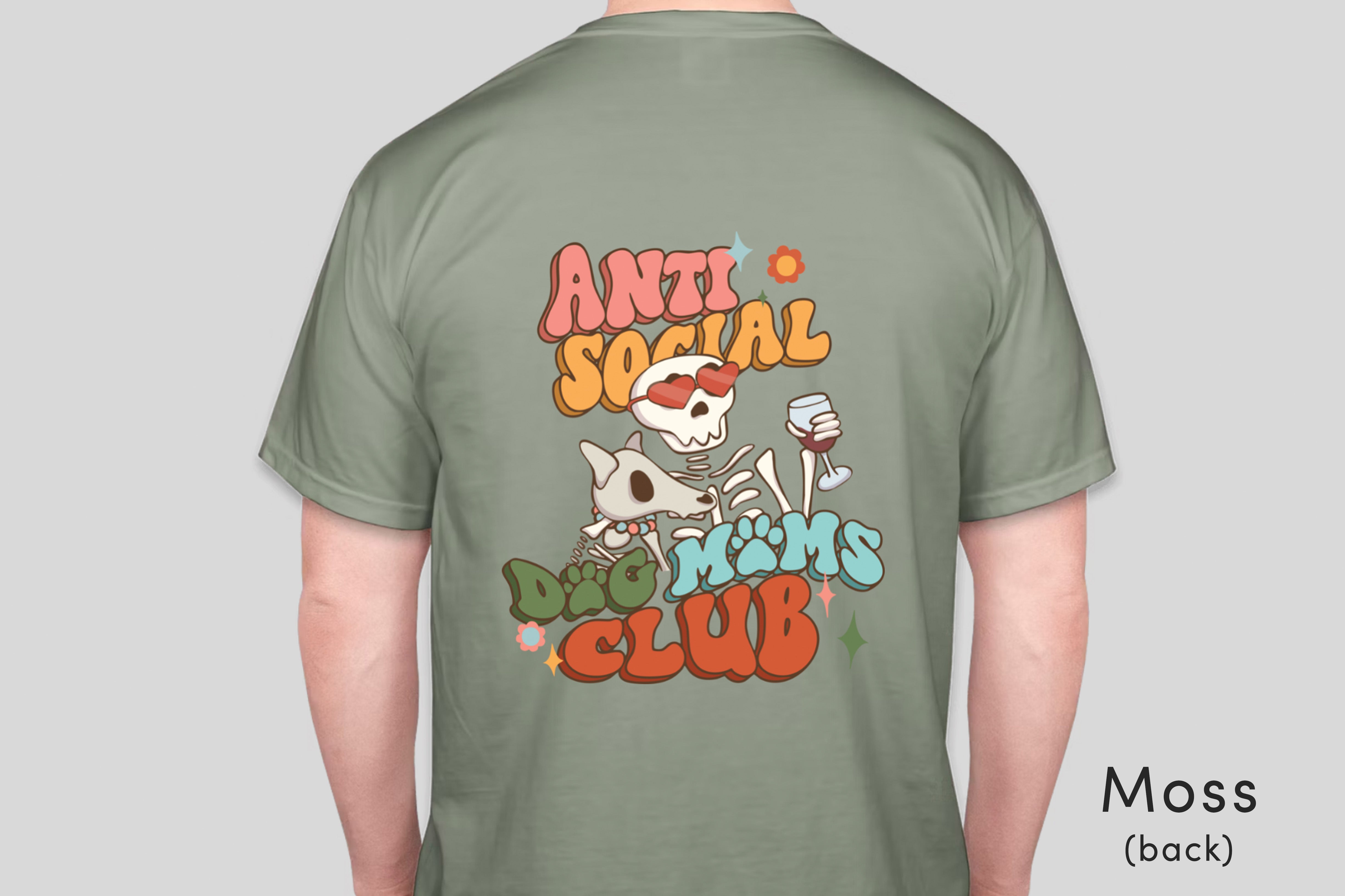Antisocial Dog Mom T-Shirt COMFORT COLORS