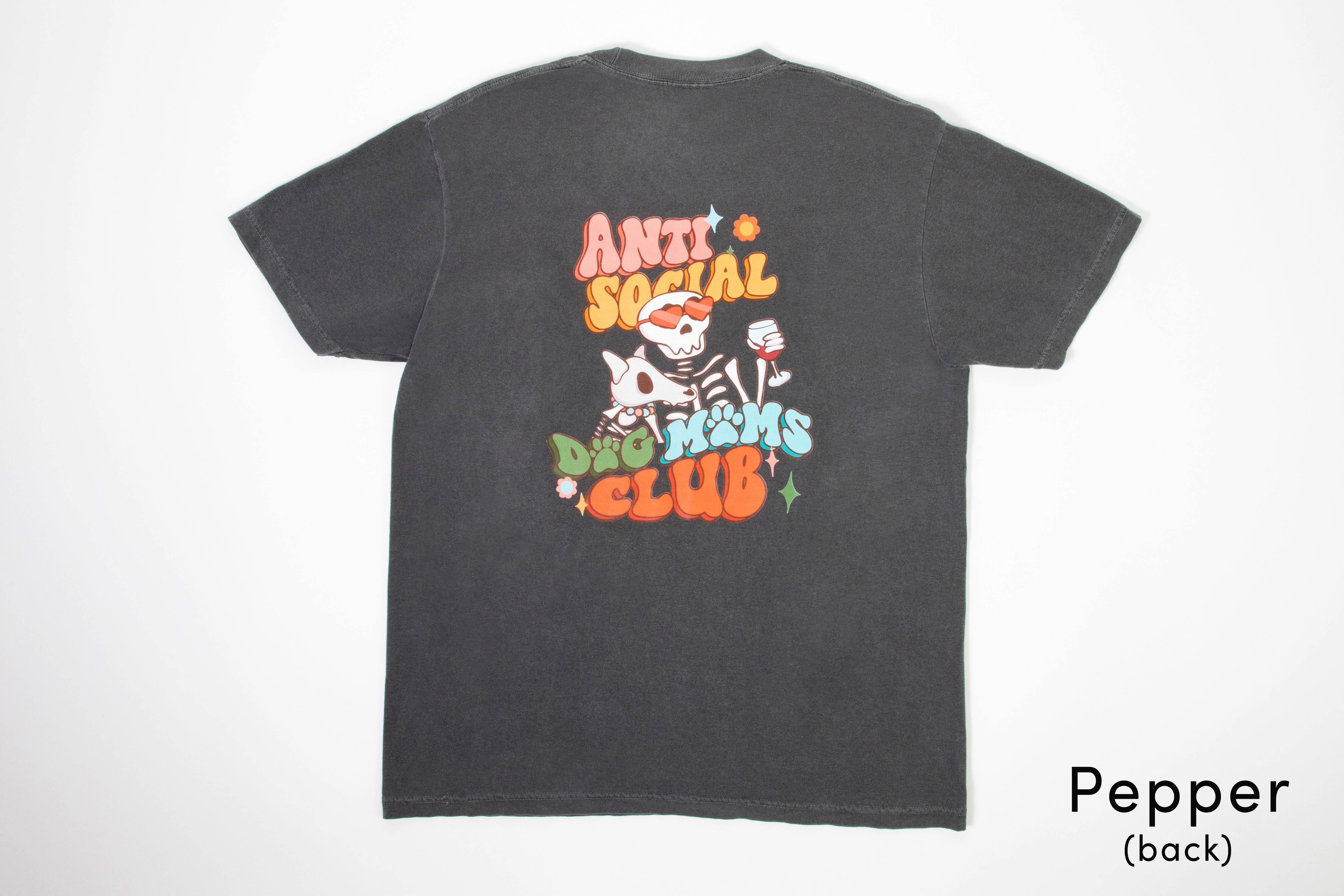 Antisocial Dog Mom T-Shirt COMFORT COLORS