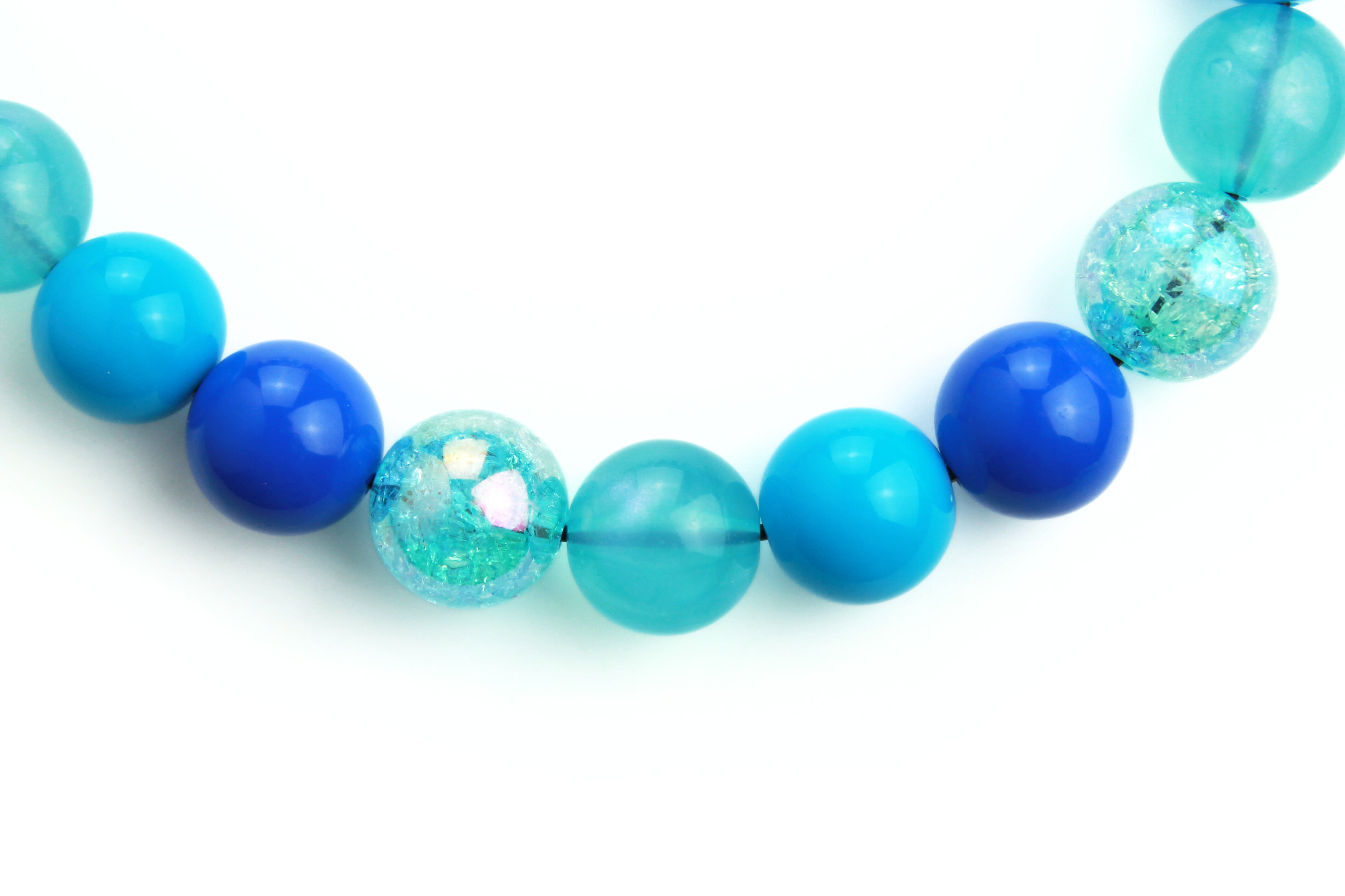 Aqua Dreams Dog Bead Collar