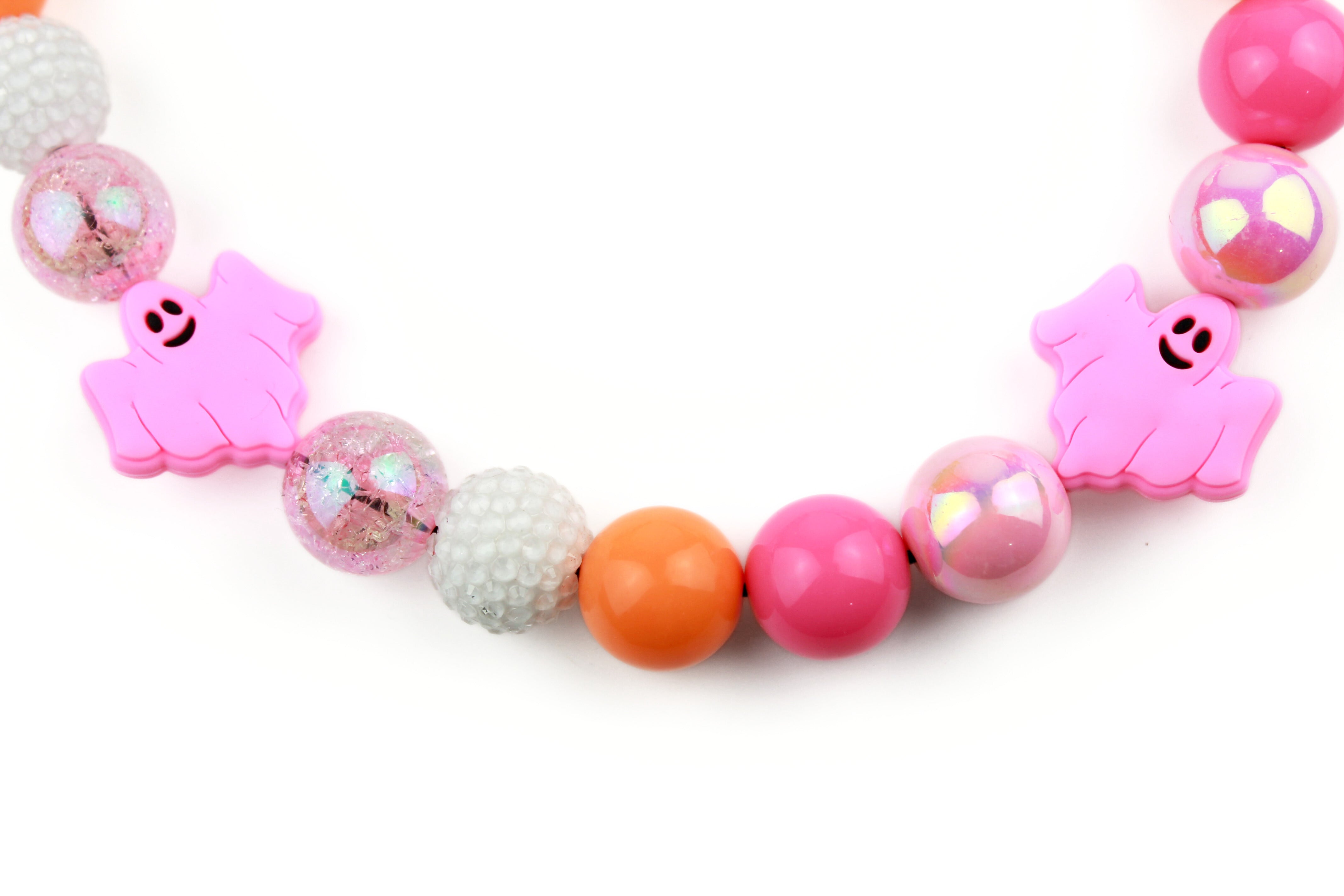 Blush & Boo Bead Dog Collar
