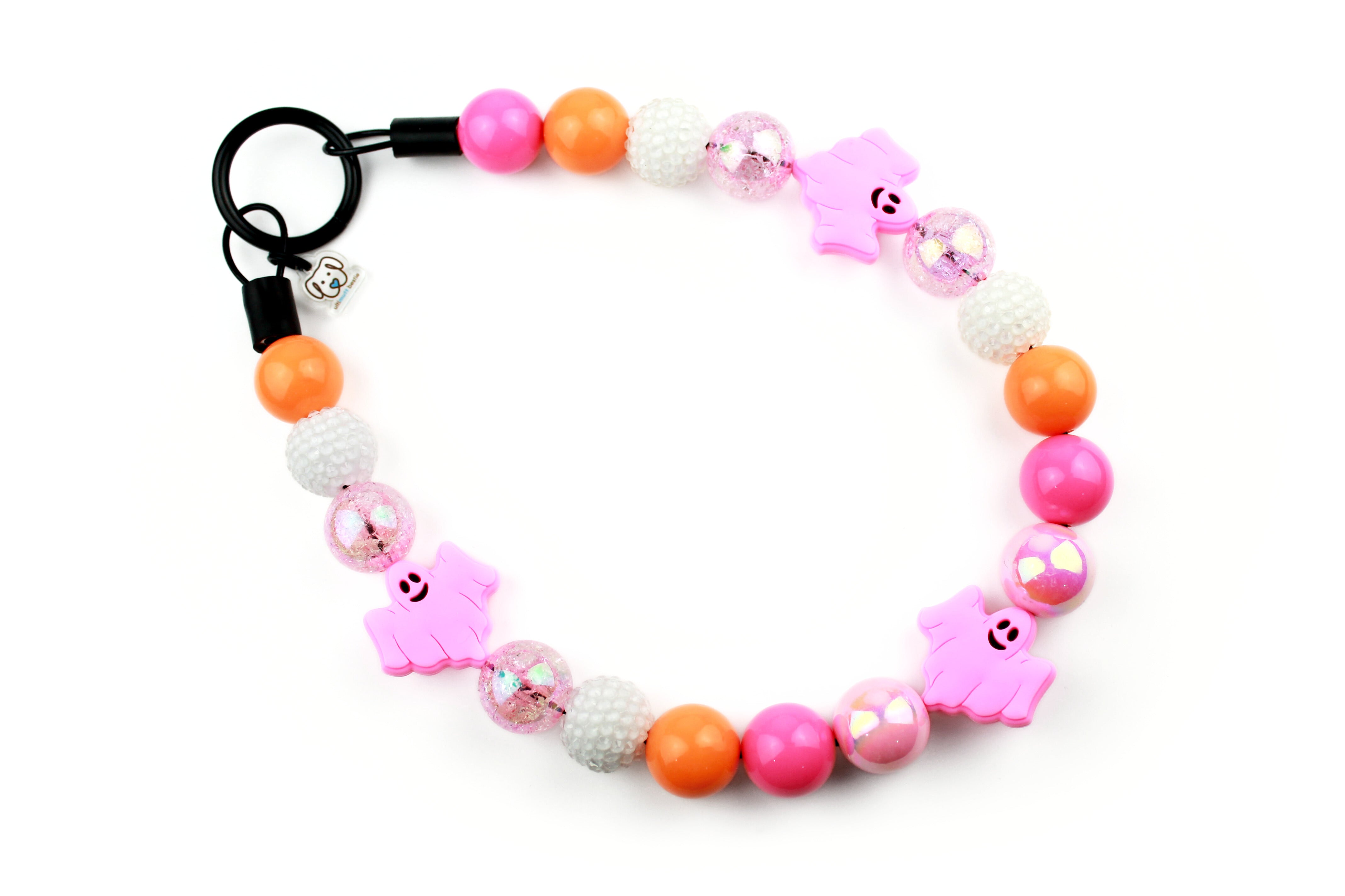 Blush & Boo Bead Dog Collar