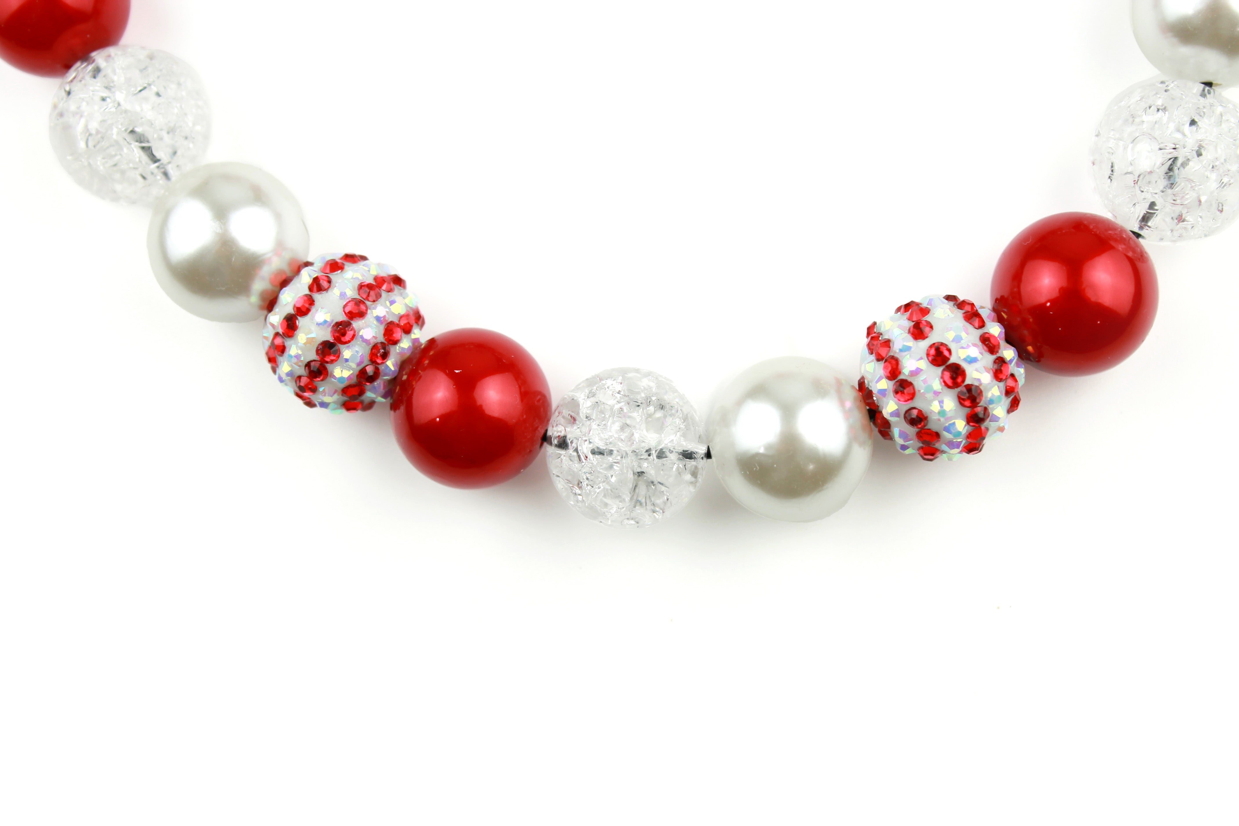 Candy Cane Lane Bead Dog Collar