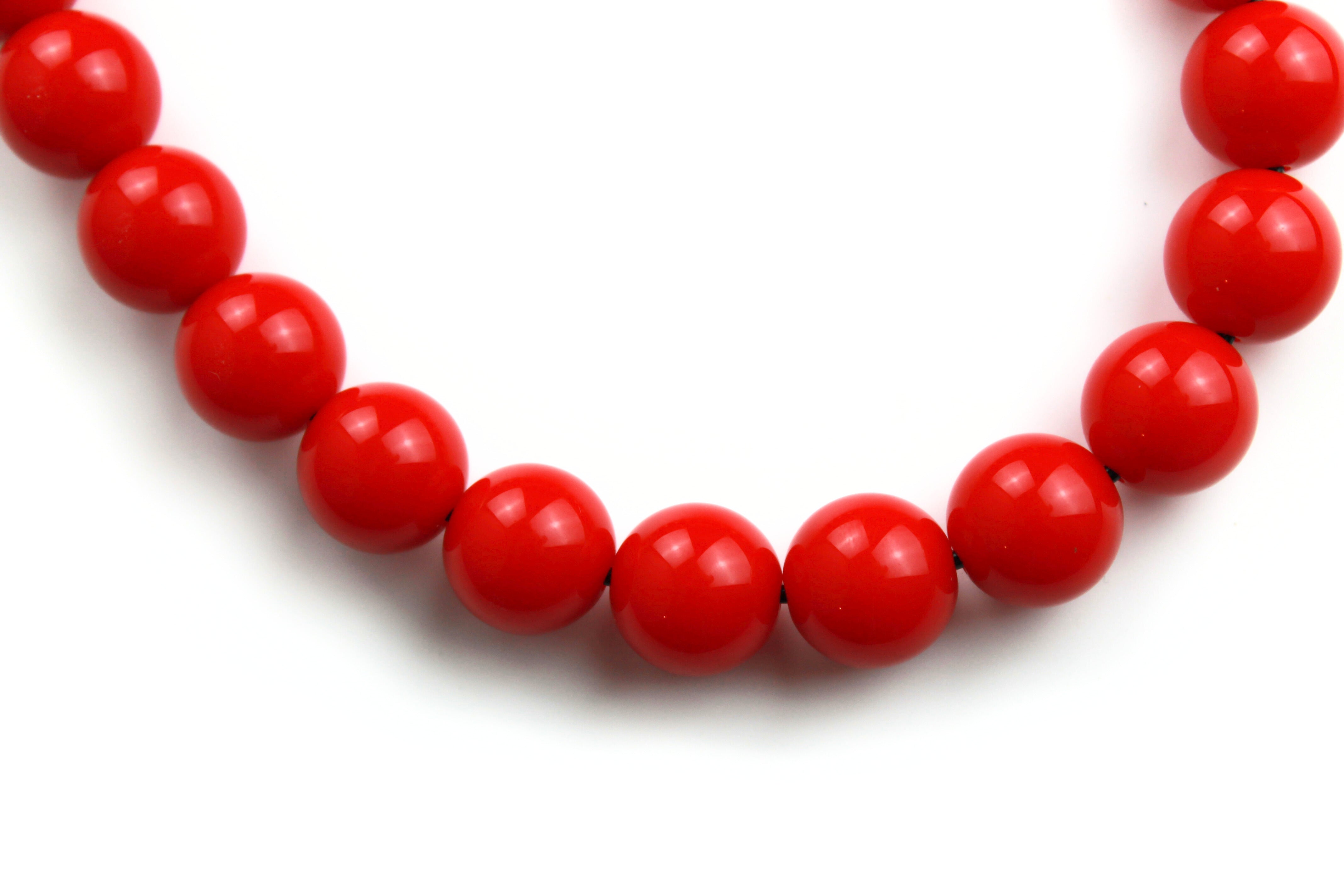 Cherry Bomb MINI Dog Bead Collar