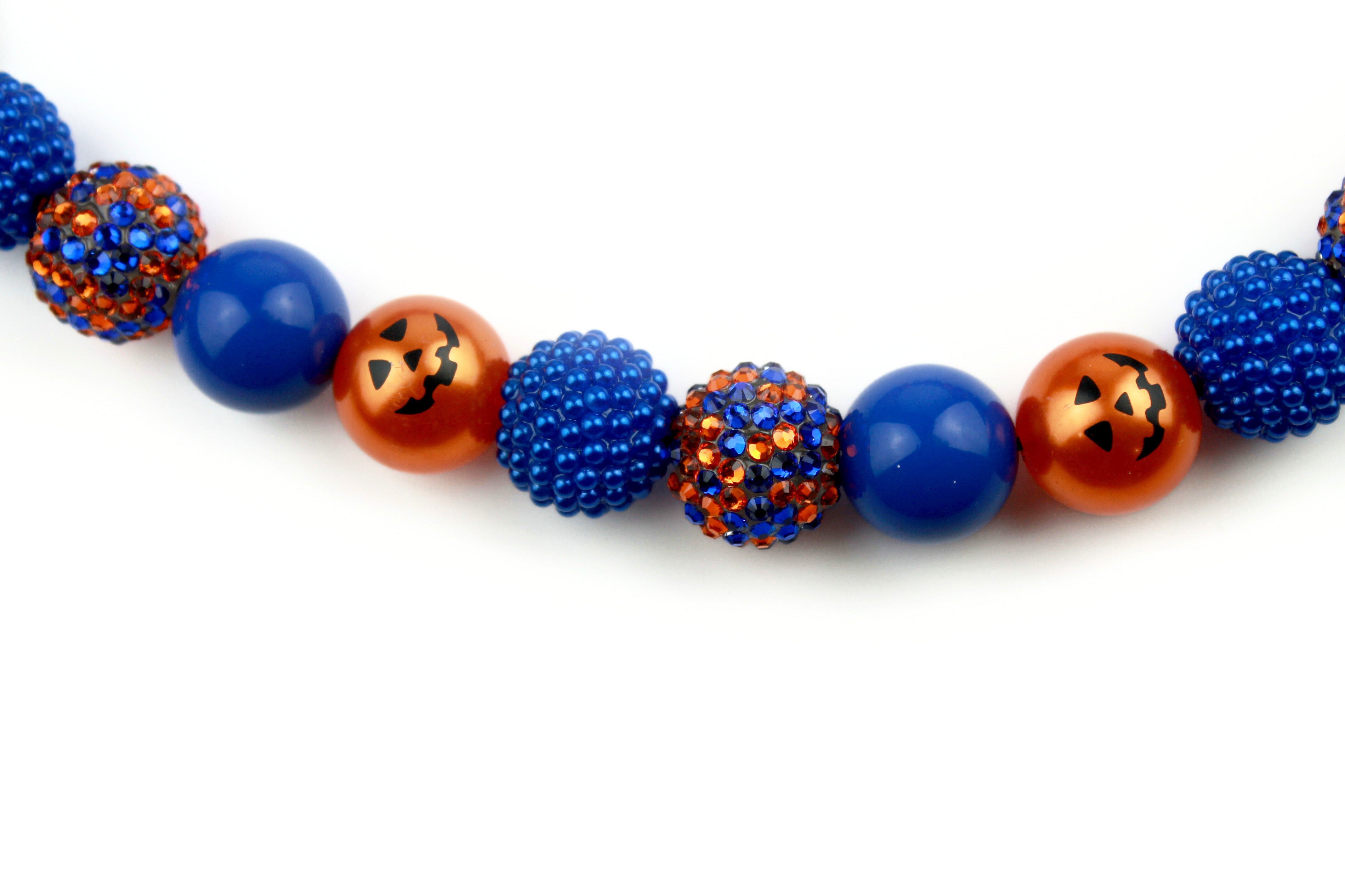 Cobalt Cauldron Bead Dog Collar