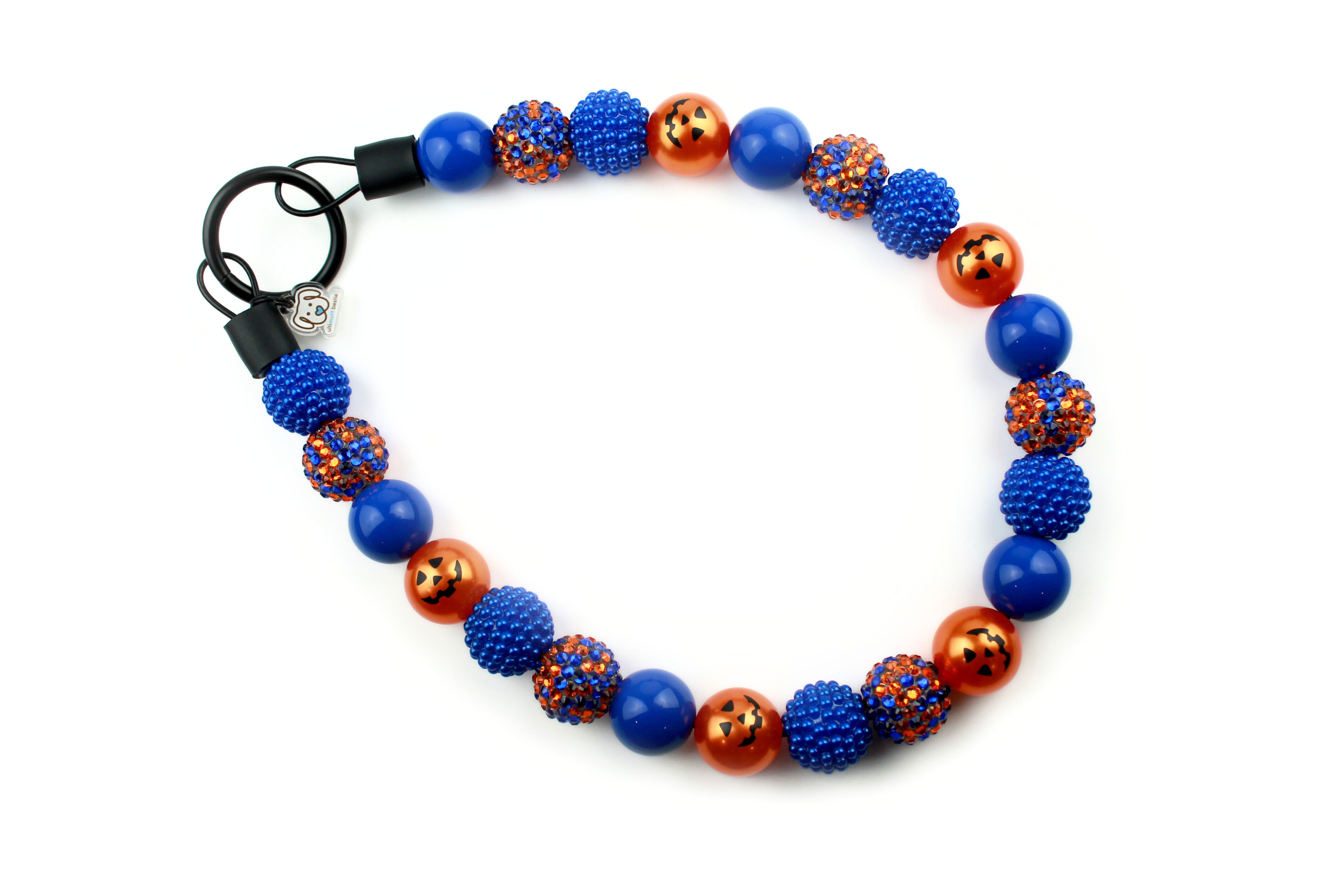 Cobalt Cauldron Bead Dog Collar