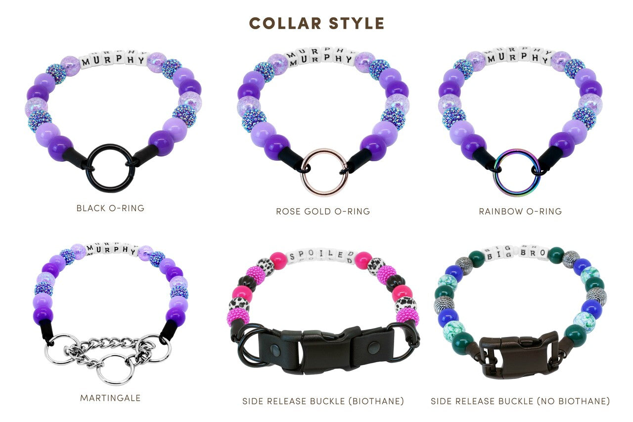 Girls Love Pearls Bead Dog Collar