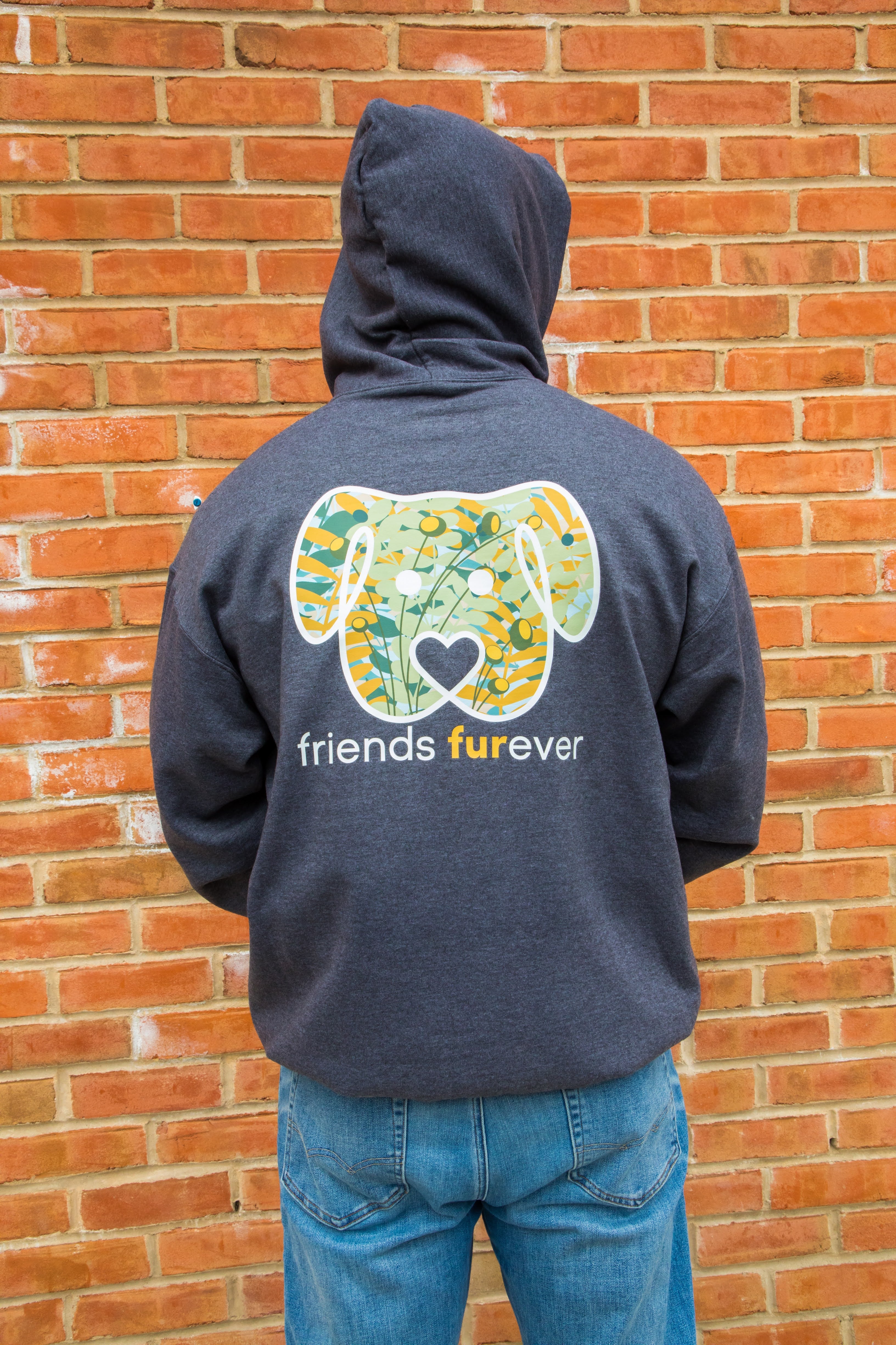 Yellow and Green Floral Hoodie