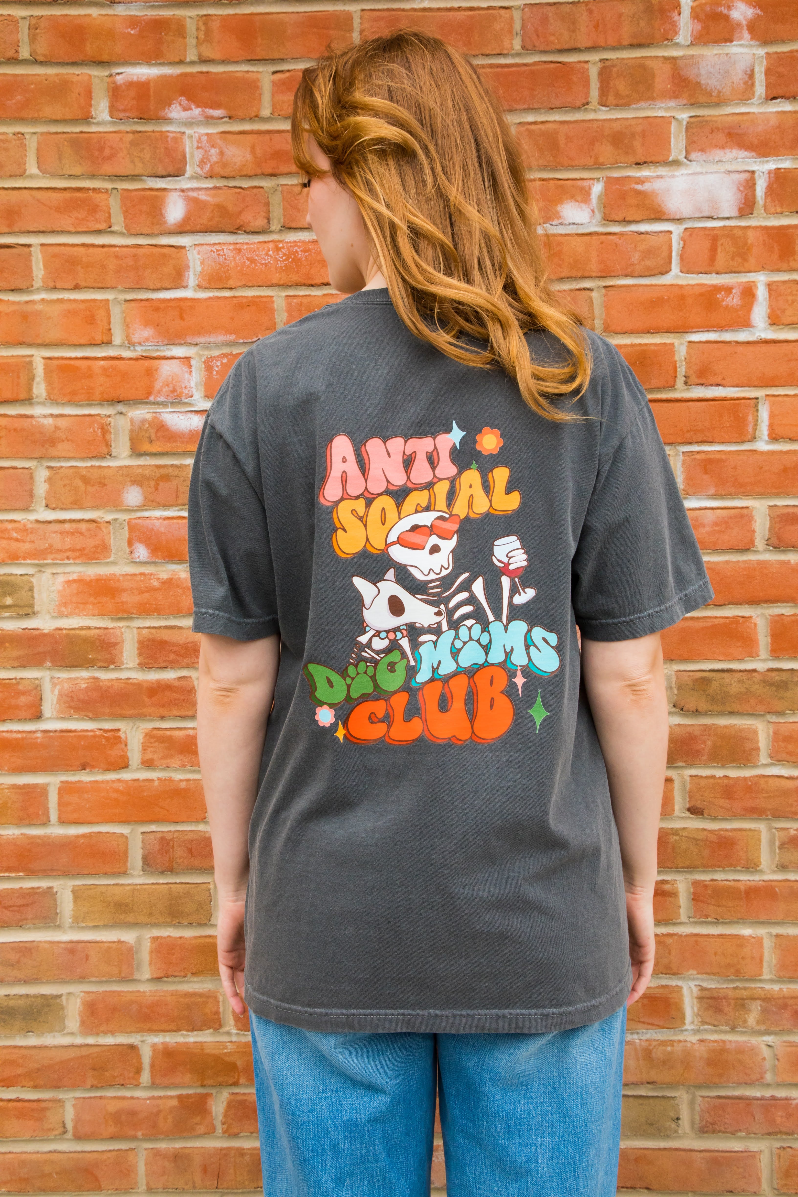 Antisocial Dog Mom T-Shirt COMFORT COLORS