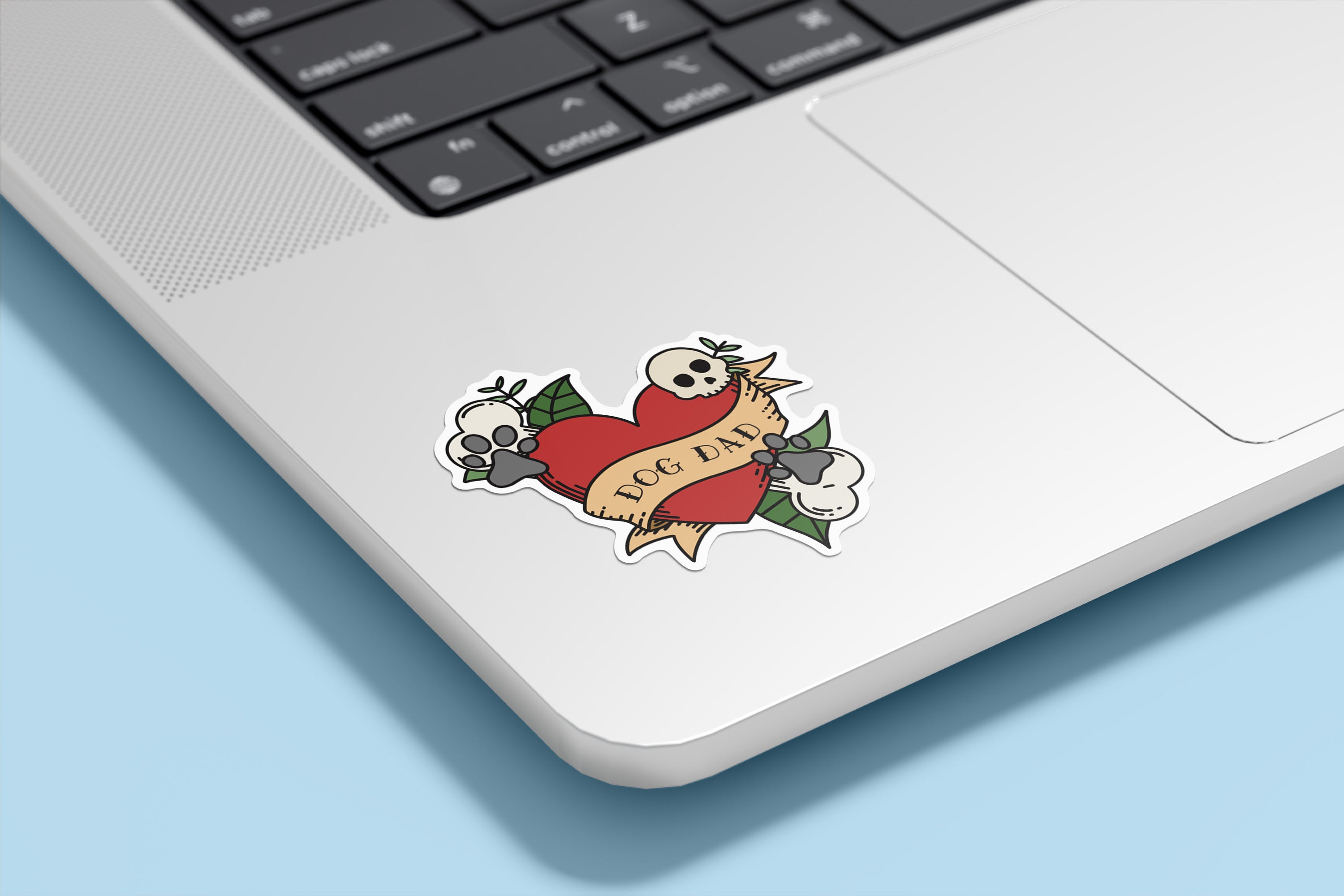 Retro Dog Dad Sticker
