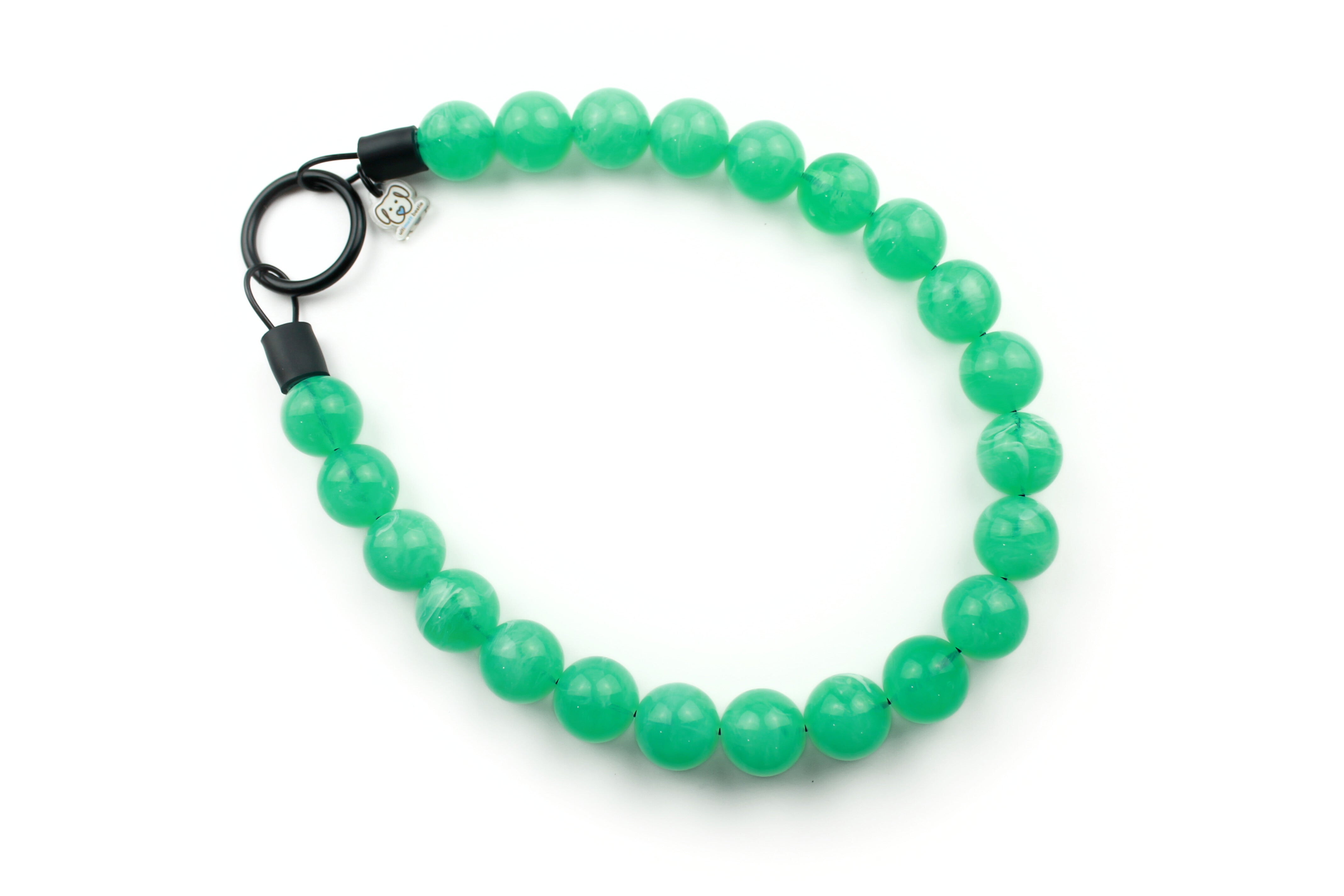 Emerald Mist Bead Dog Collar
