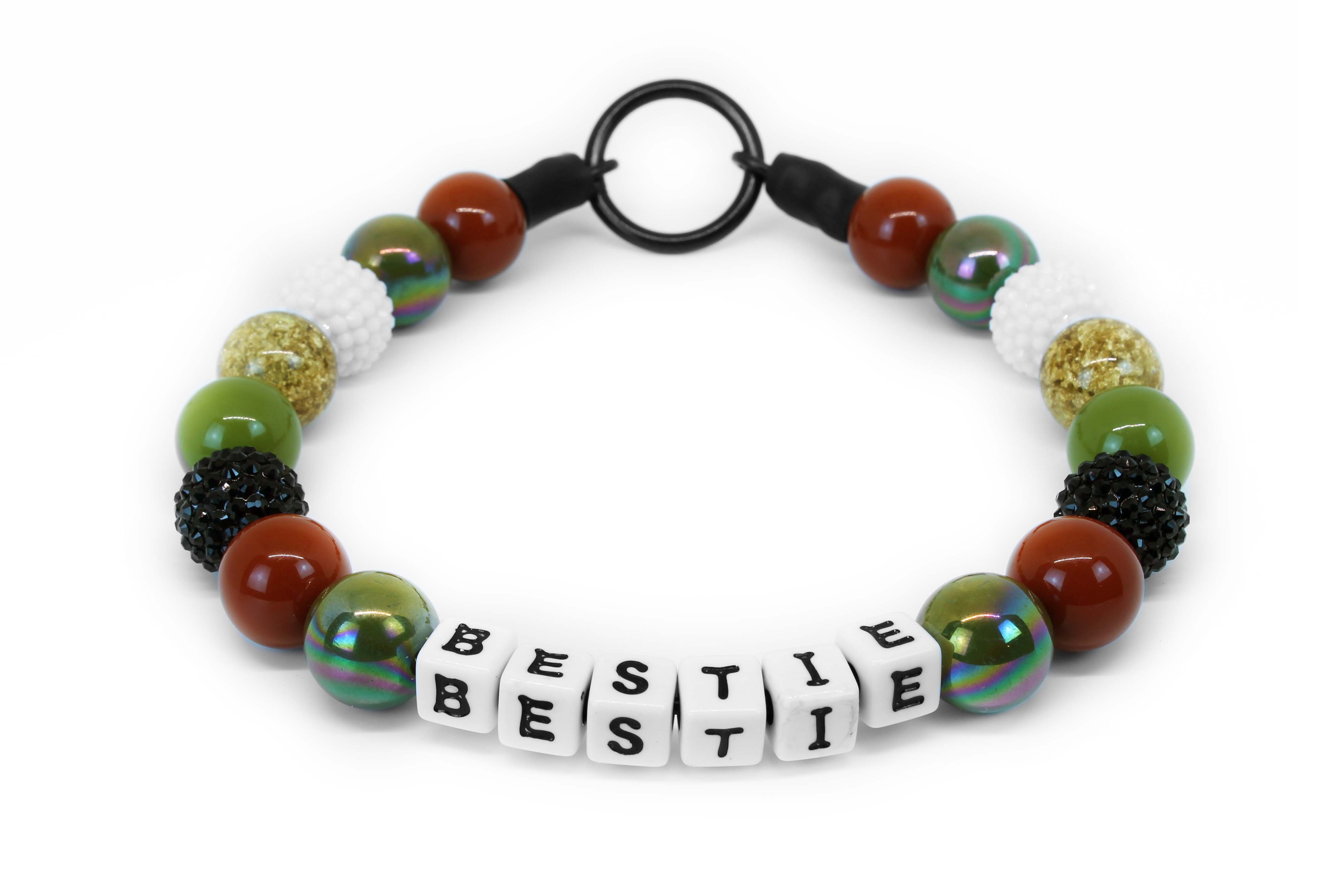 Enchanted Forest Large Bead Dog Collar Collars physical Ultimutt Bestie