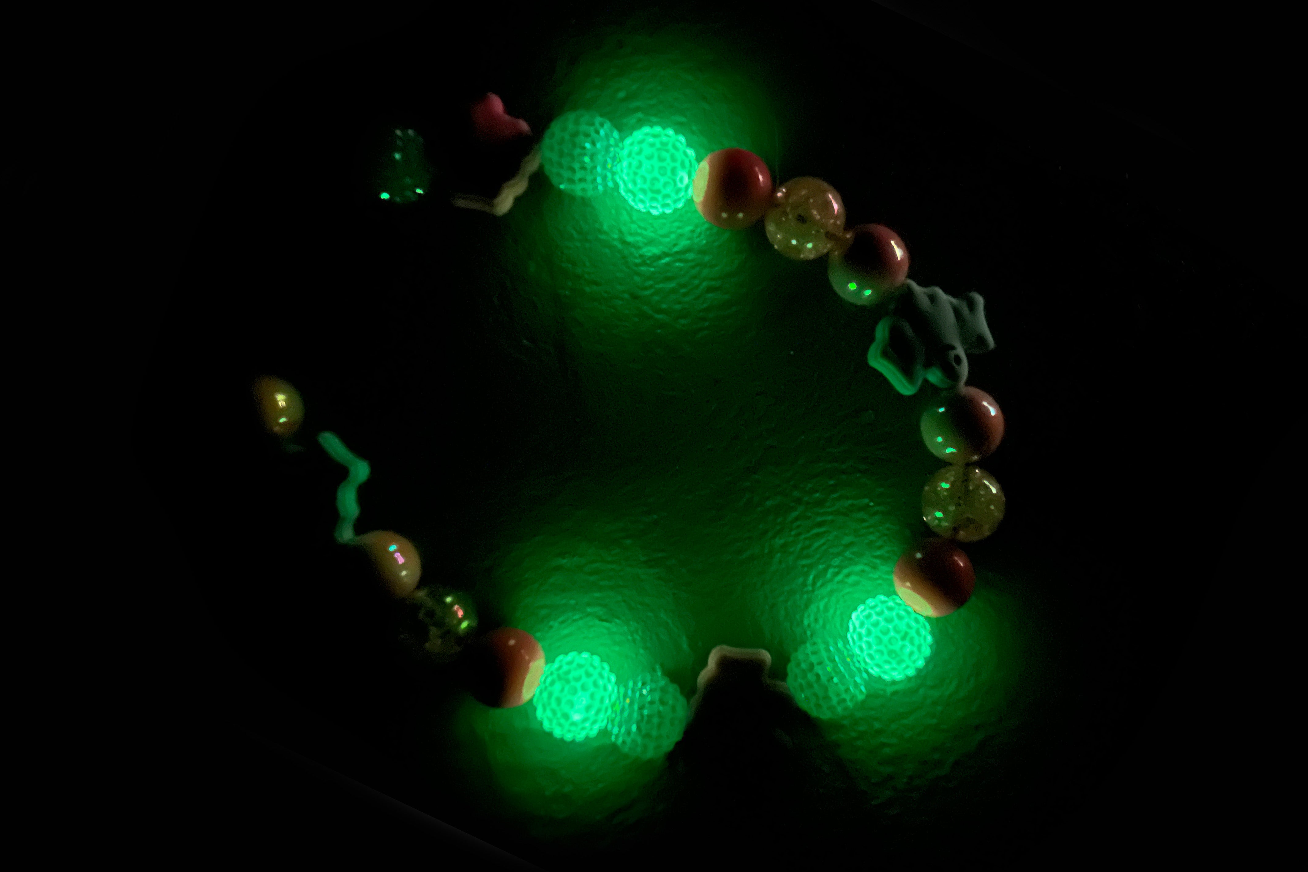 Glowsted Bead Dog Collar