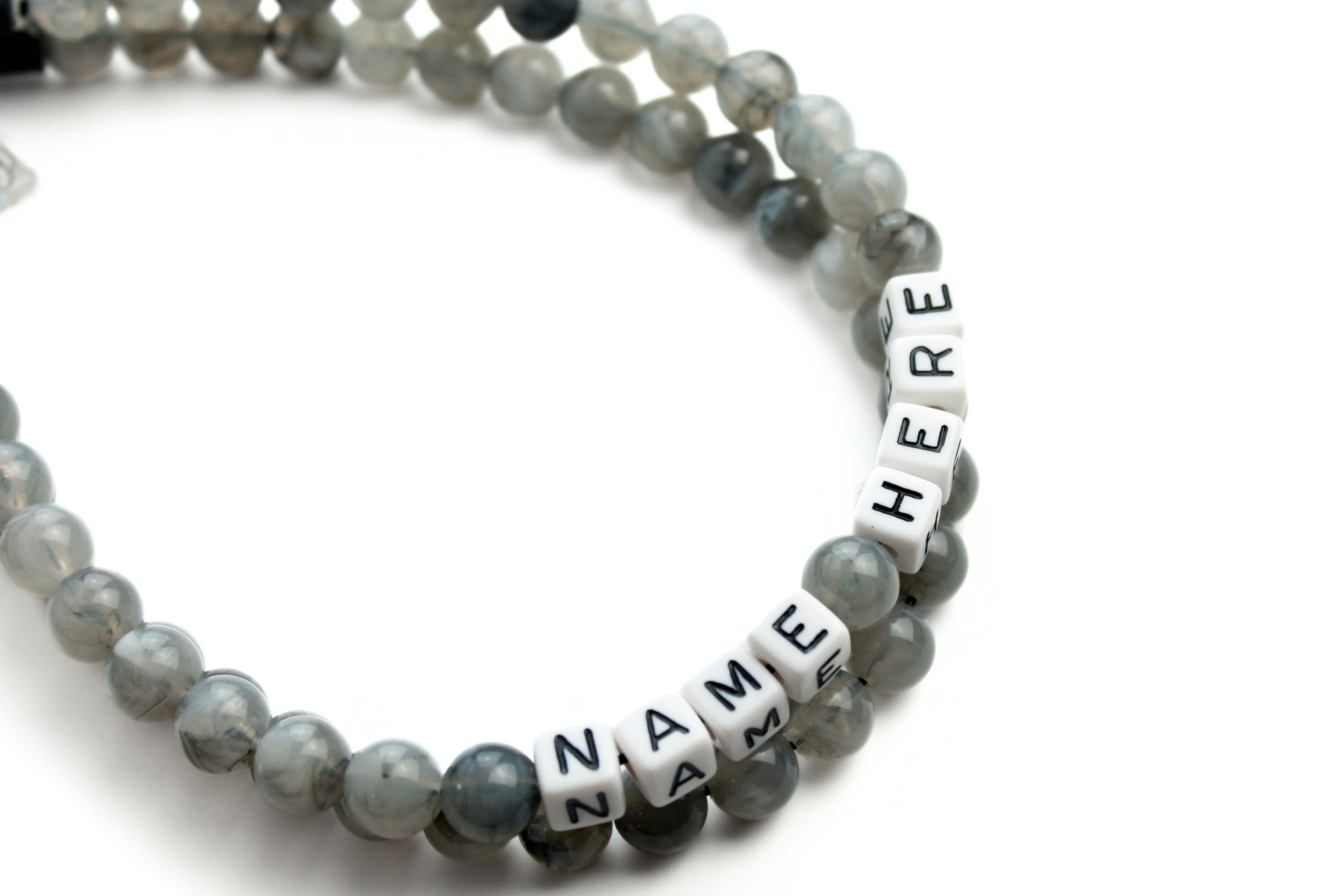 Gray Mist Double XS Bead Collar