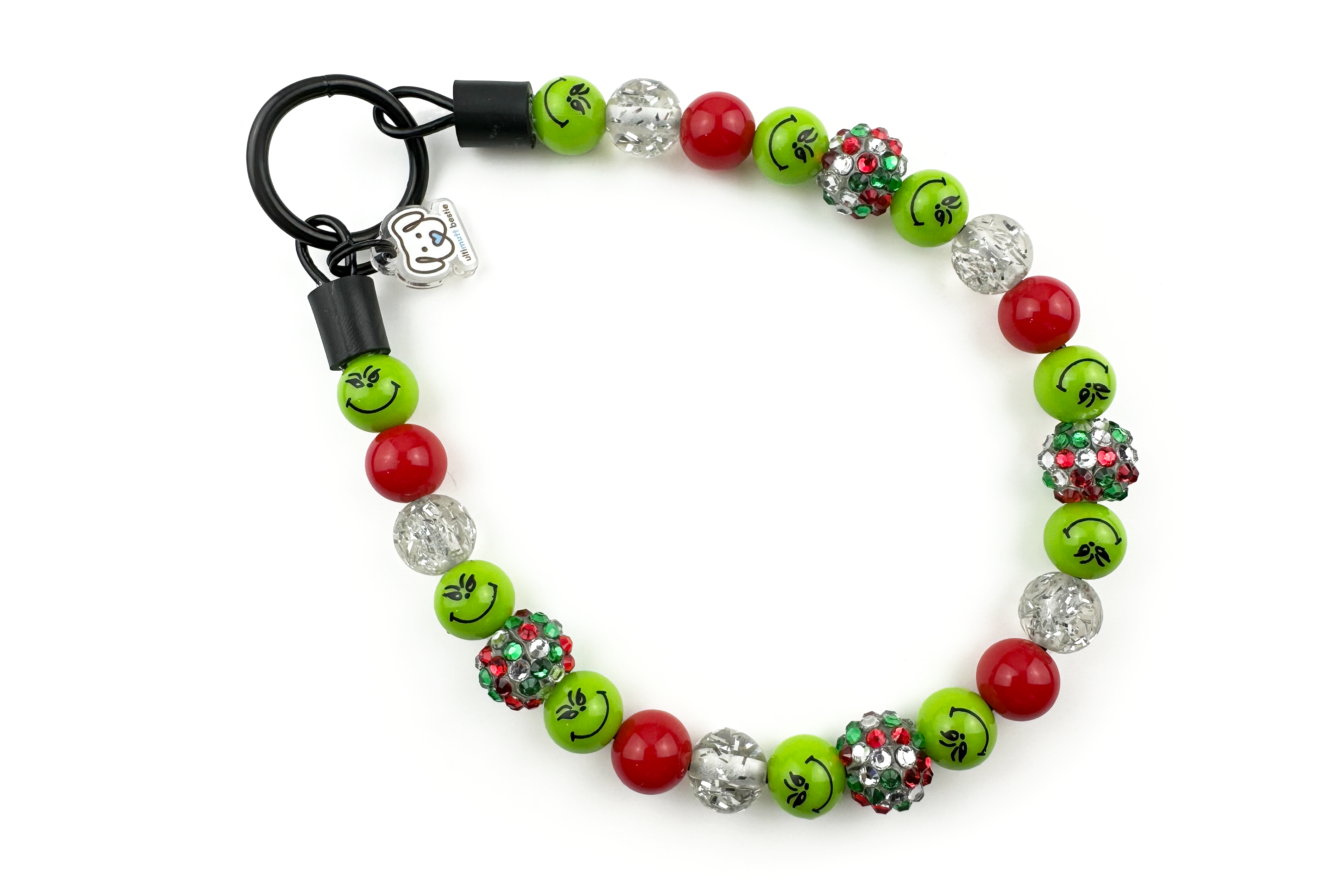 Grinchmas MINI Beaded Dog Collar