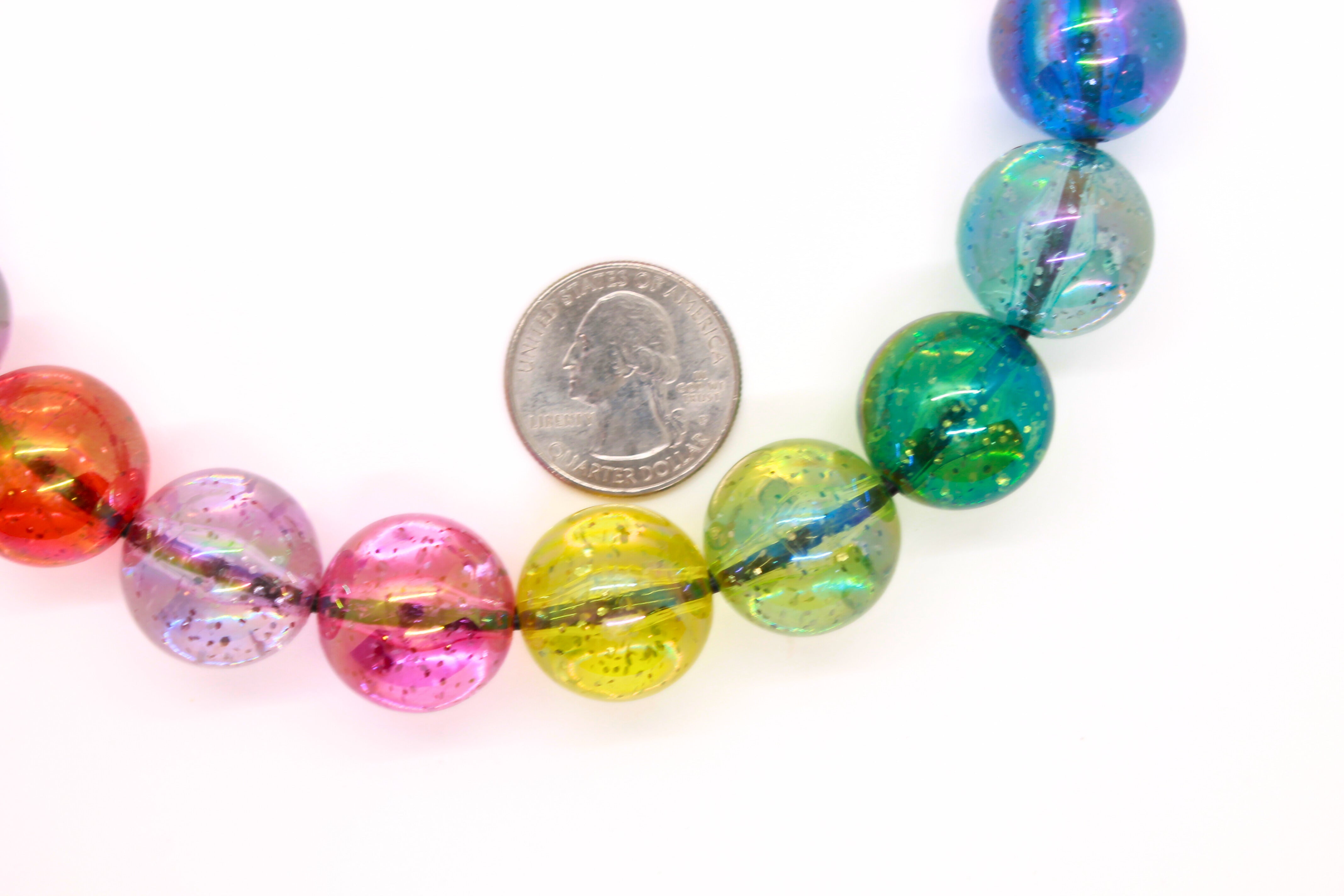 Jellyfish Glitter Bead Dog Collar