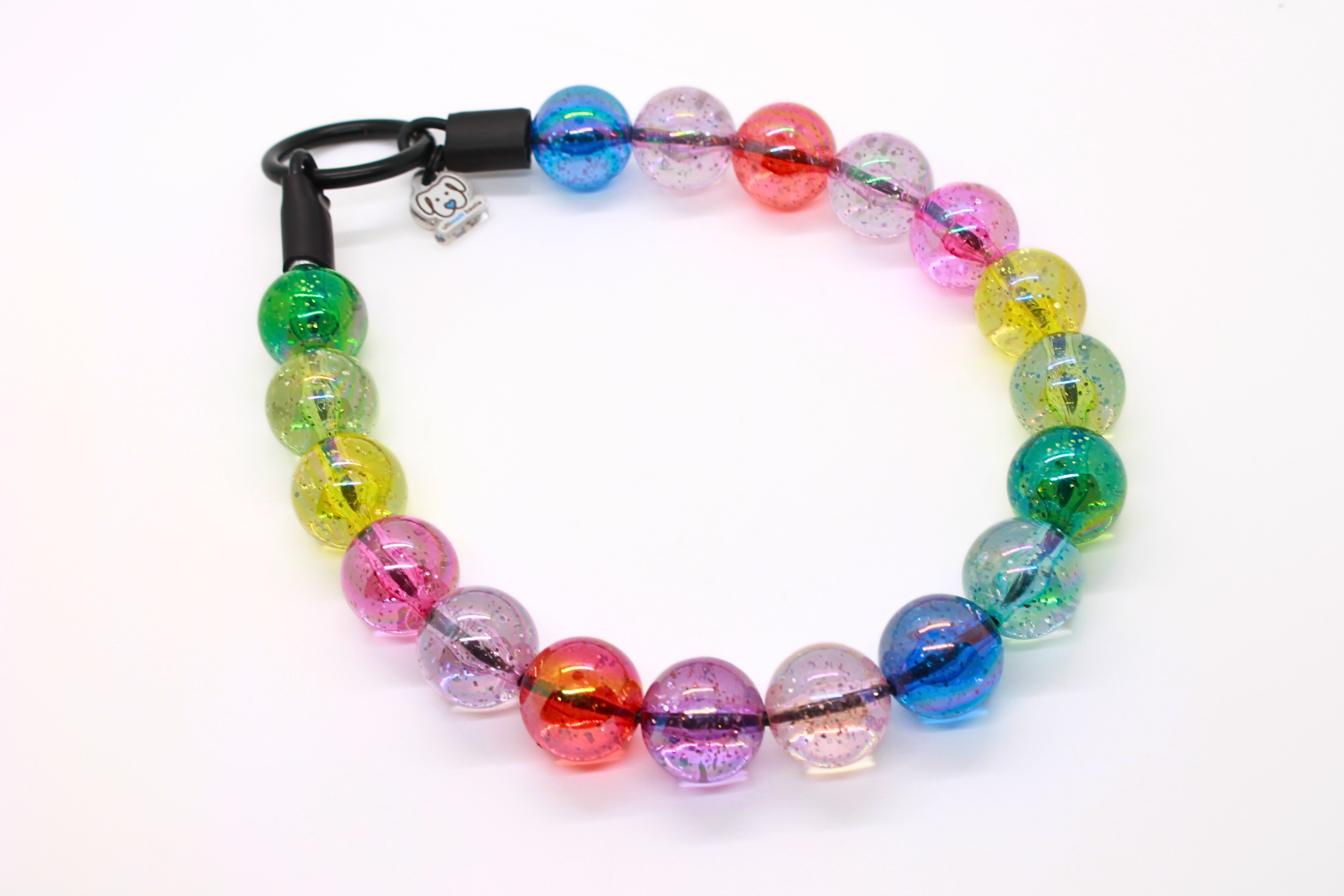 Jellyfish Glitter Bead Dog Collar