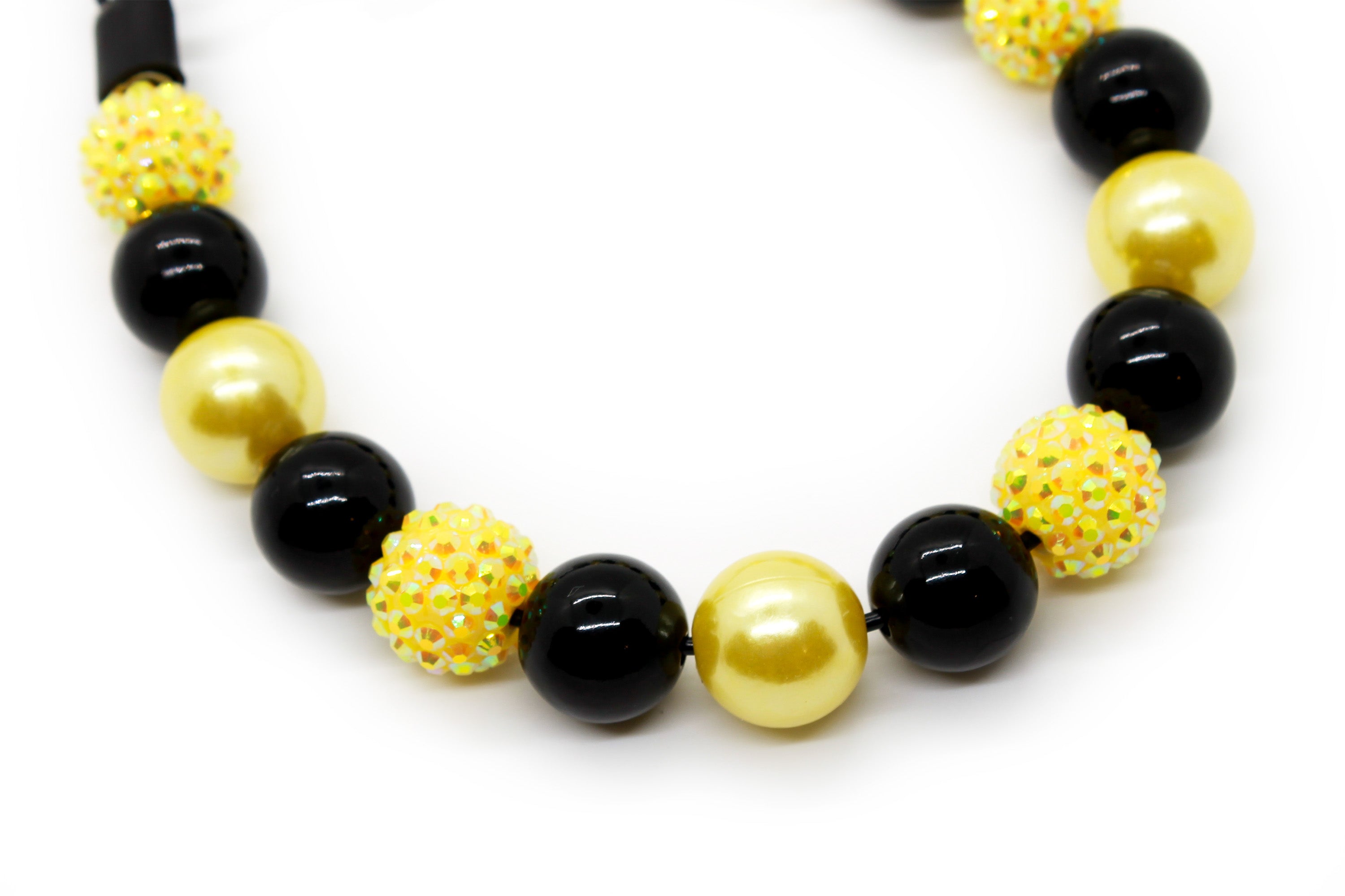 Bumble Bee MINI Bead Dog Collar