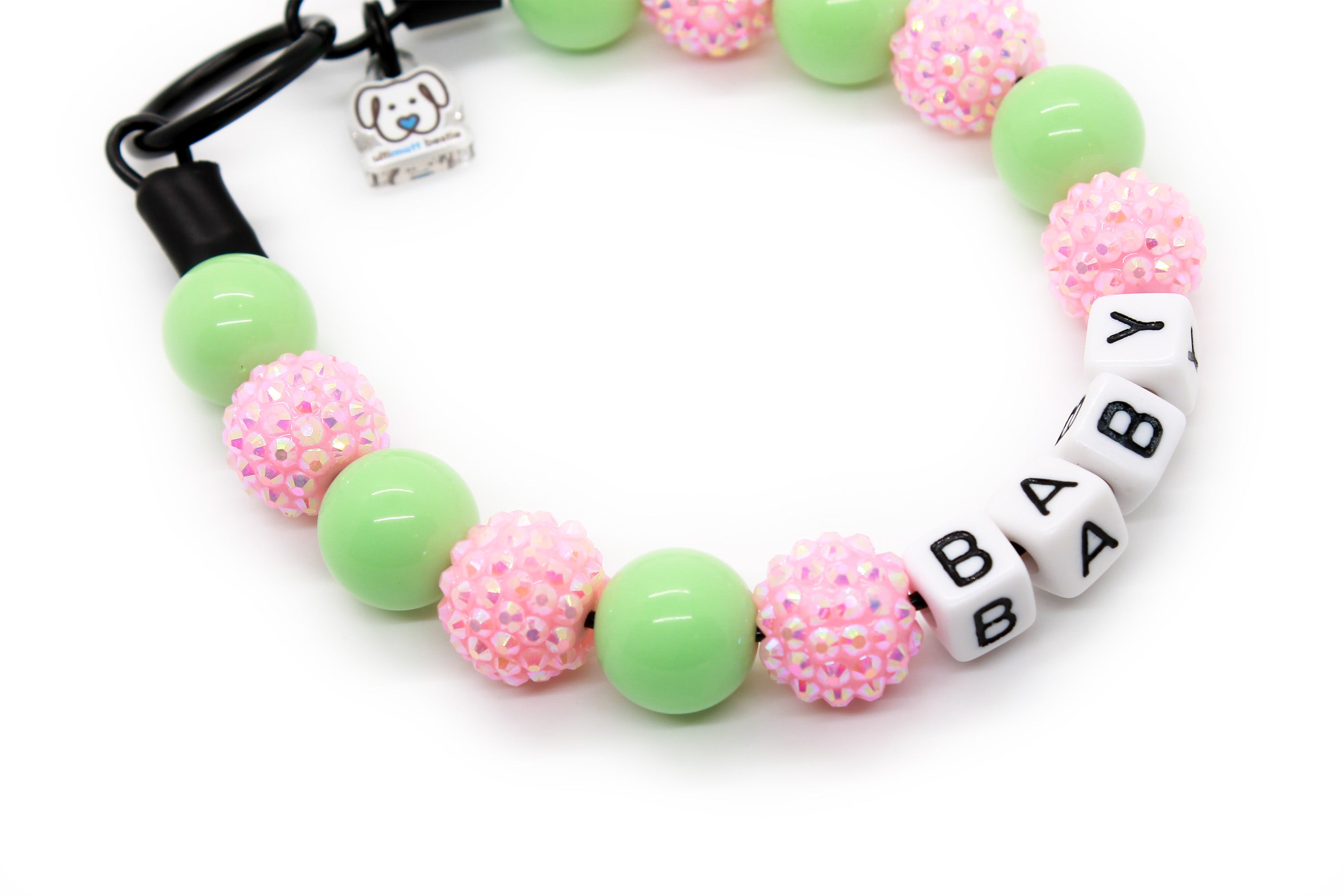 Melon Bling MINI Bead Dog Collar
