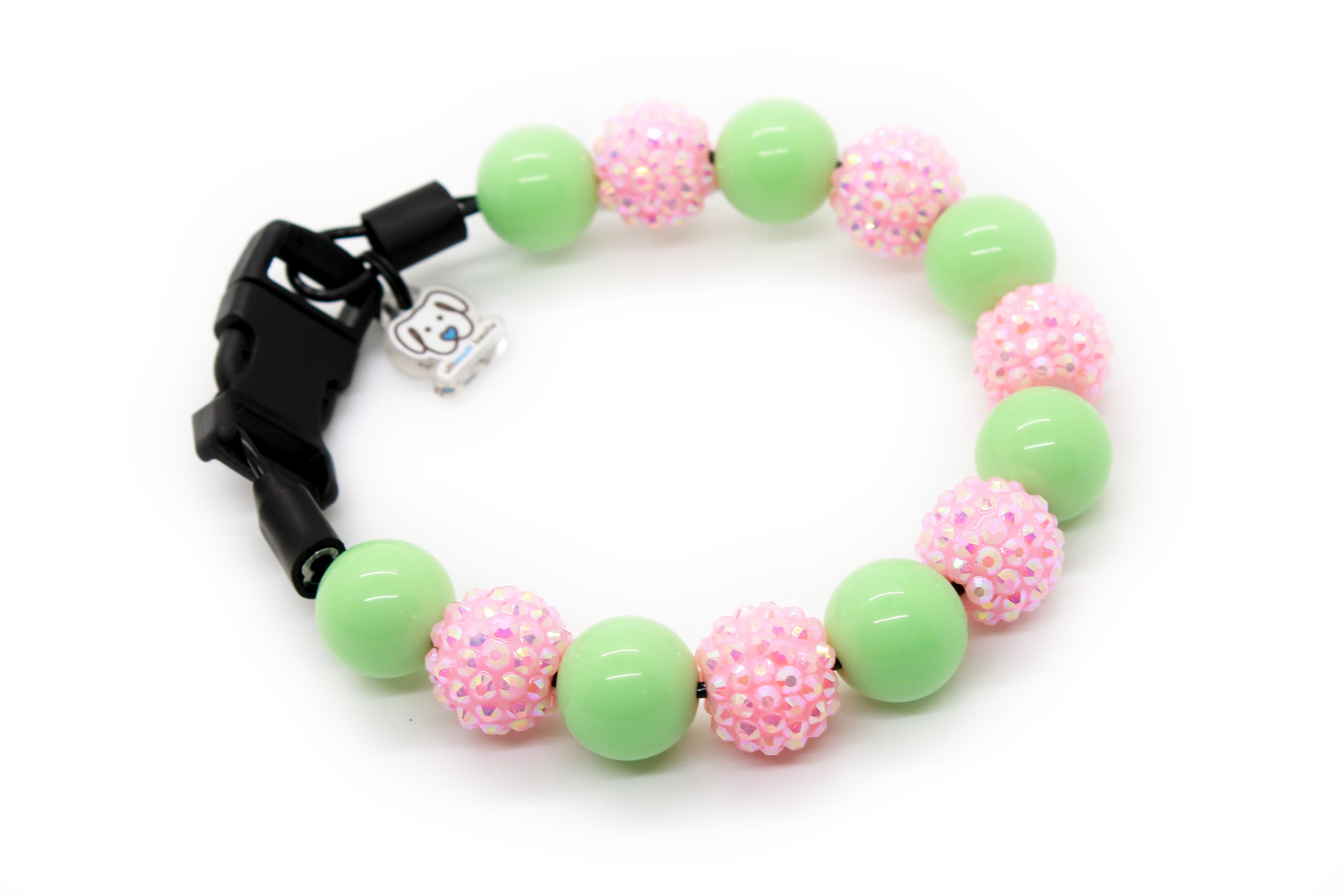 Melon Bling MINI Bead Dog Collar