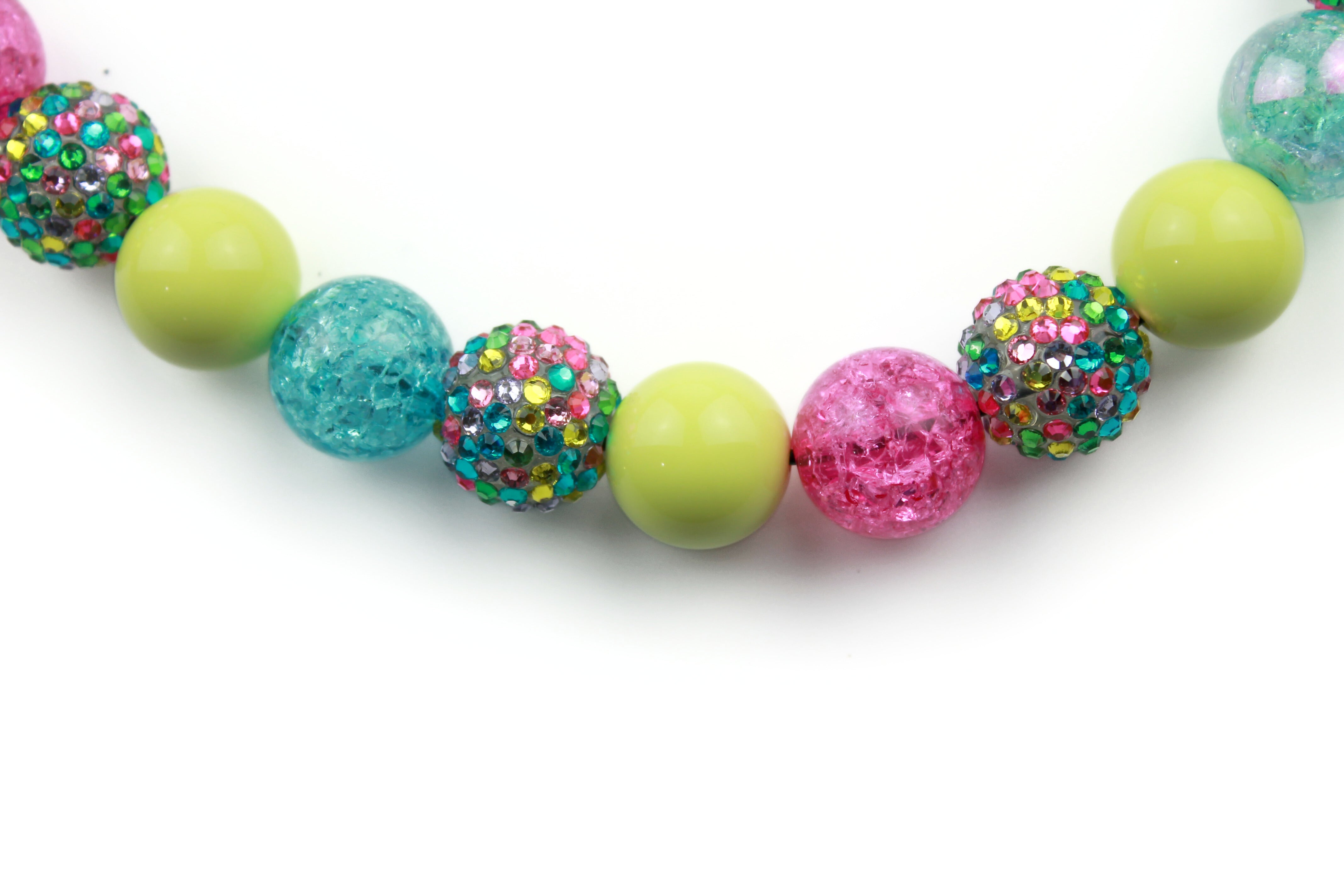 Lime Lush Bead Dog Collar