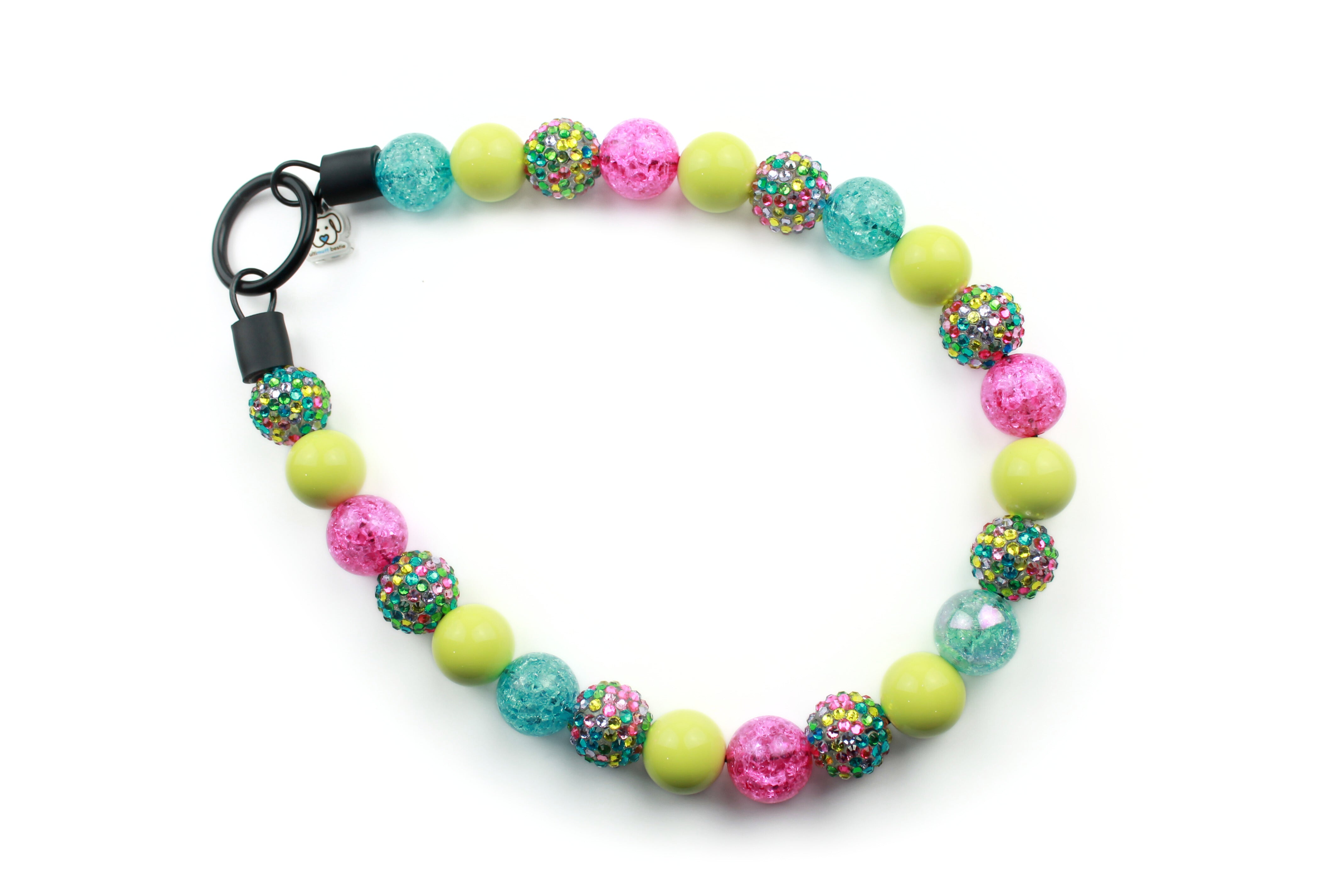 Lime Lush Bead Dog Collar