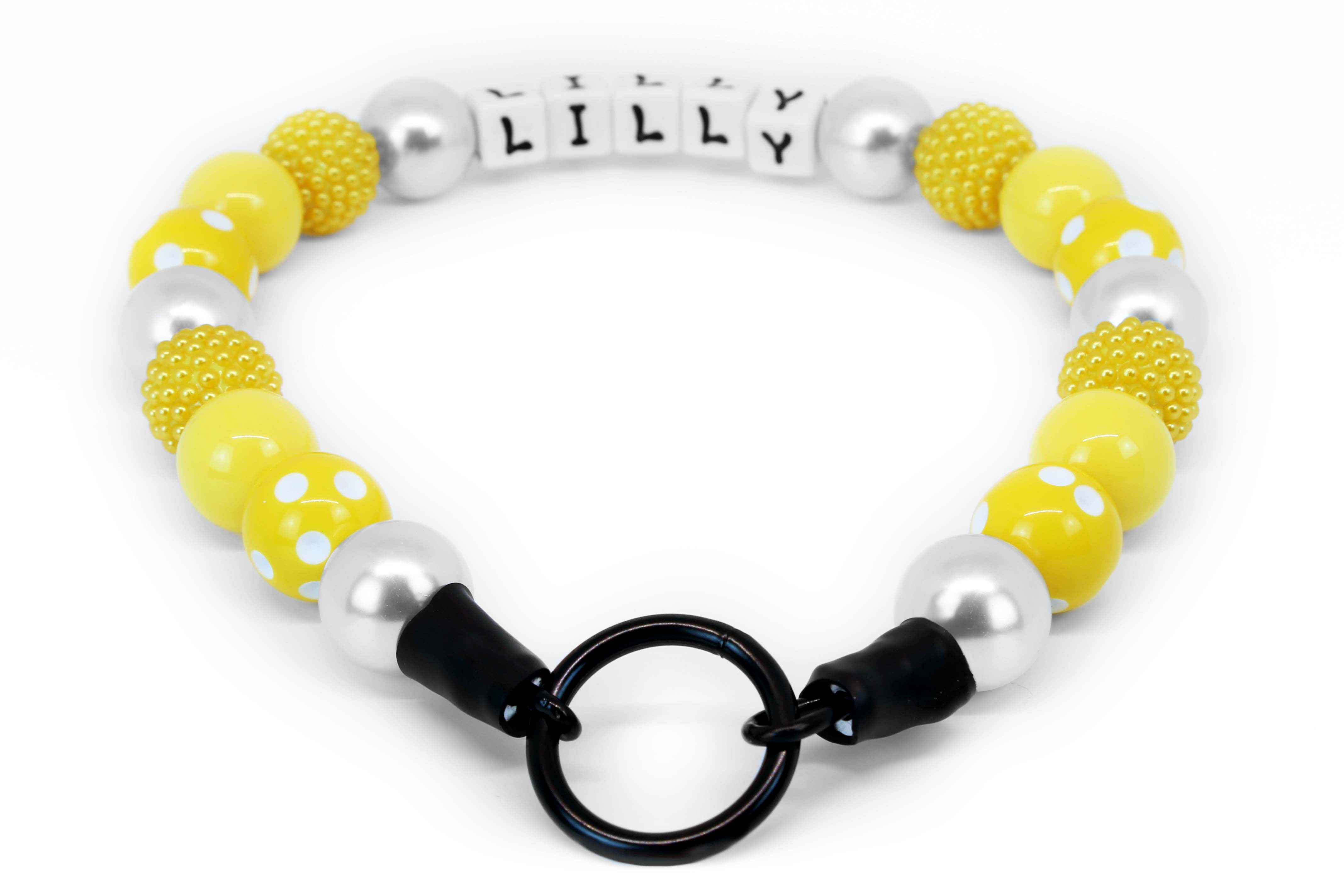 Limoncello Large Bead Dog Collar