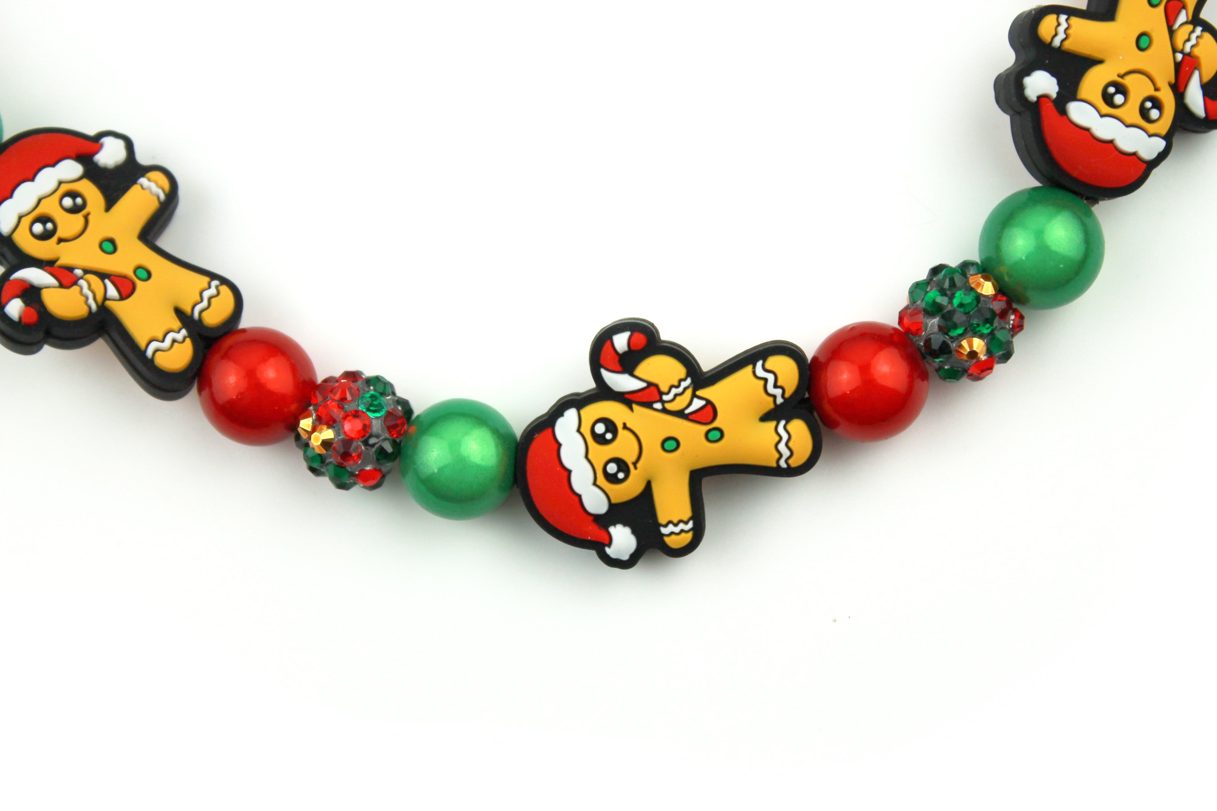 Mini Gingerbread Lane Dog Bead Collar
