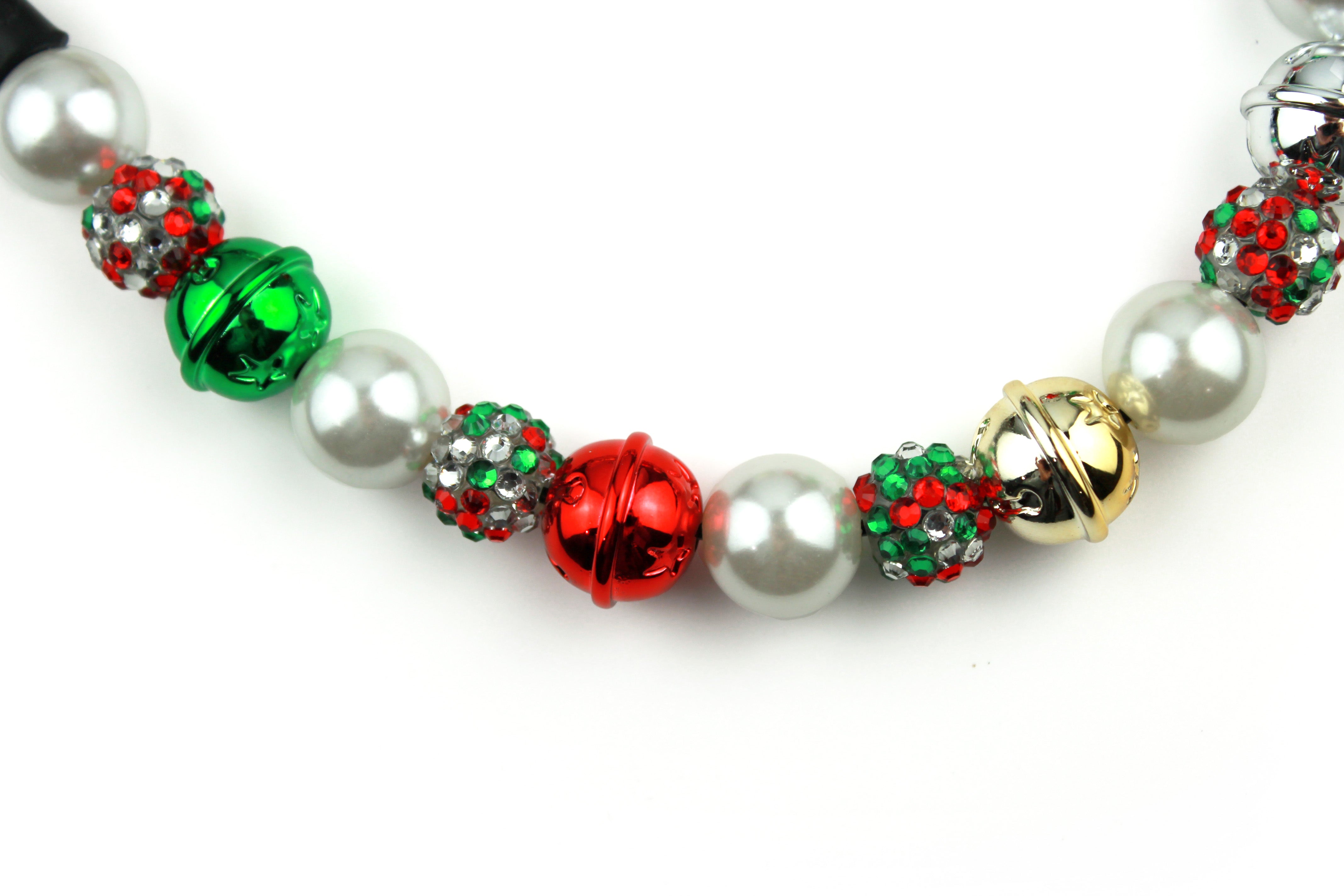 Mini Jingle Bells Dog Bead Collar