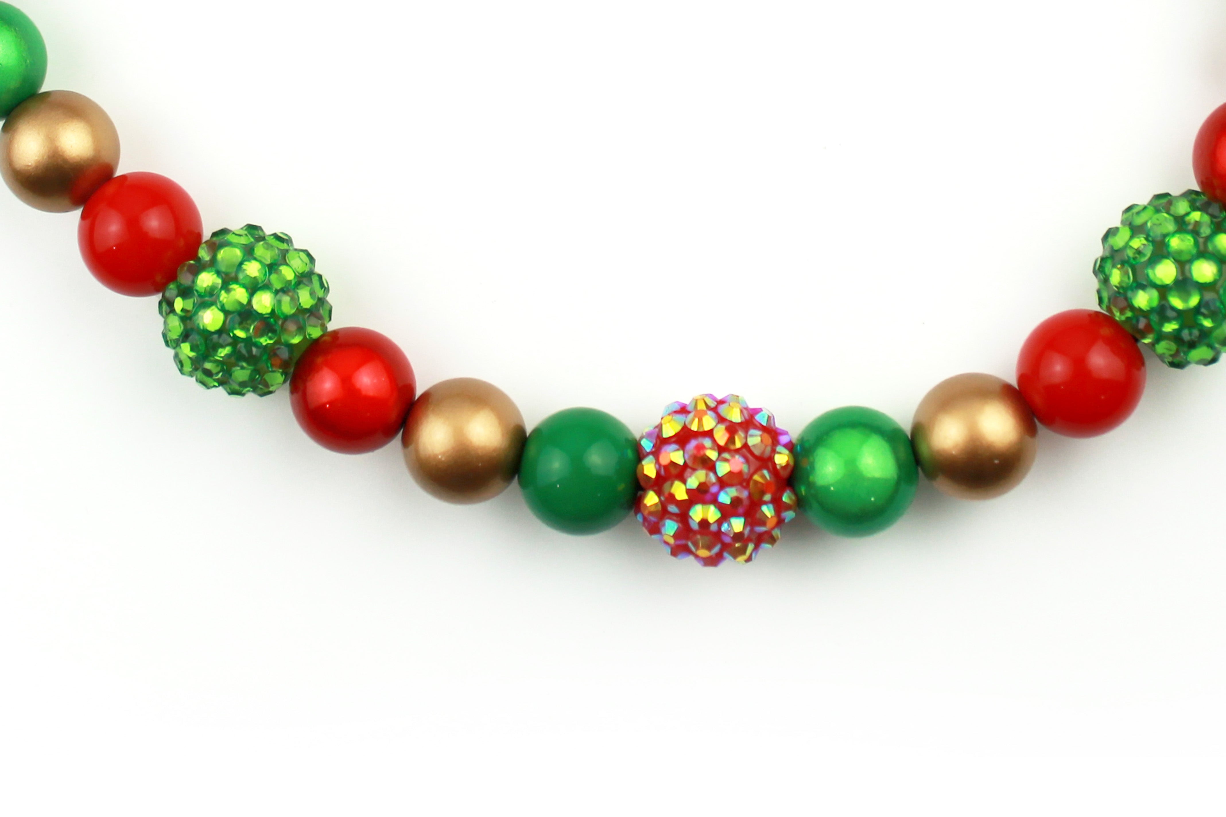 Mini Christmas Blin Dog Bead Collar
