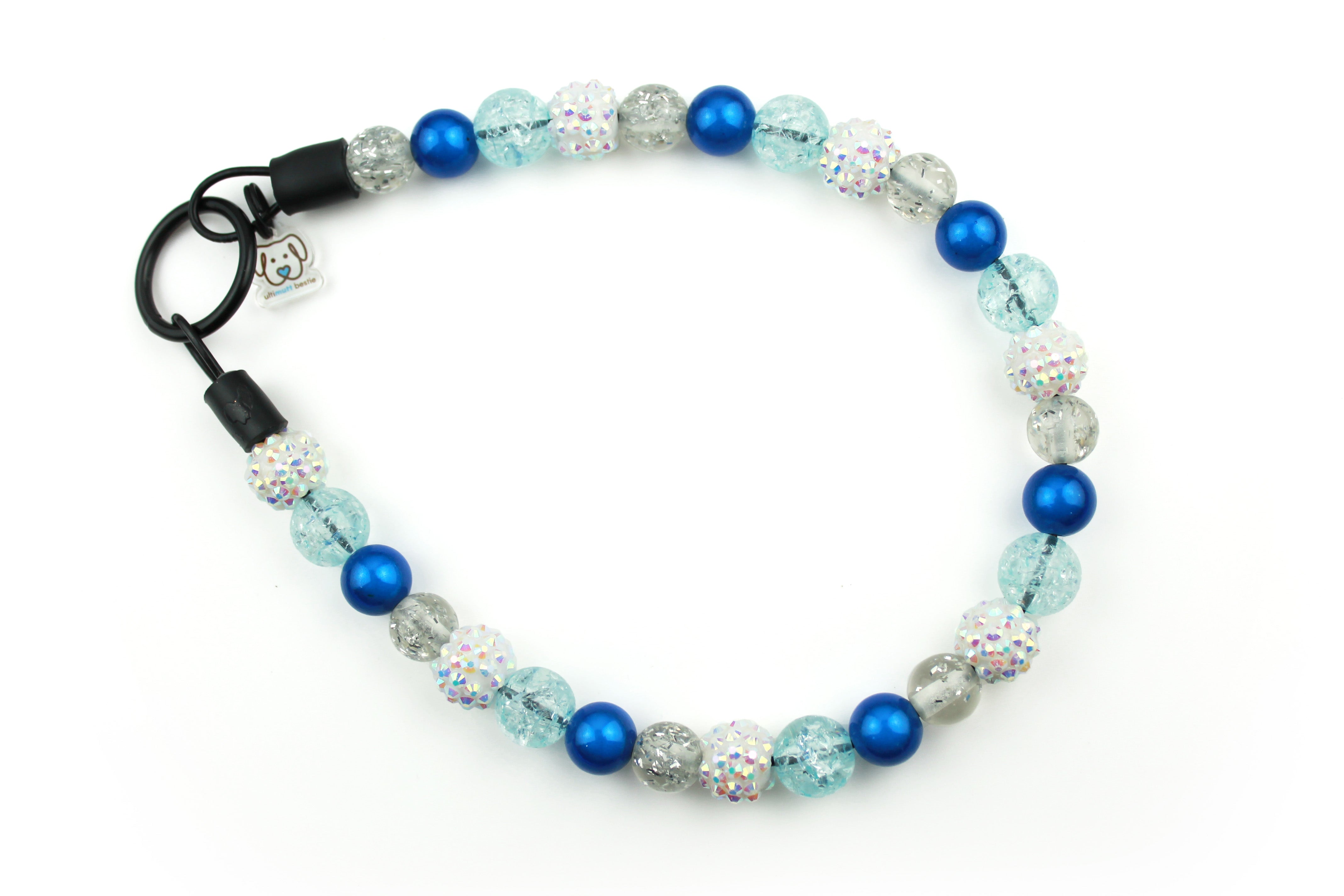 Mini Snowflake Wishes Dog Bead Collar