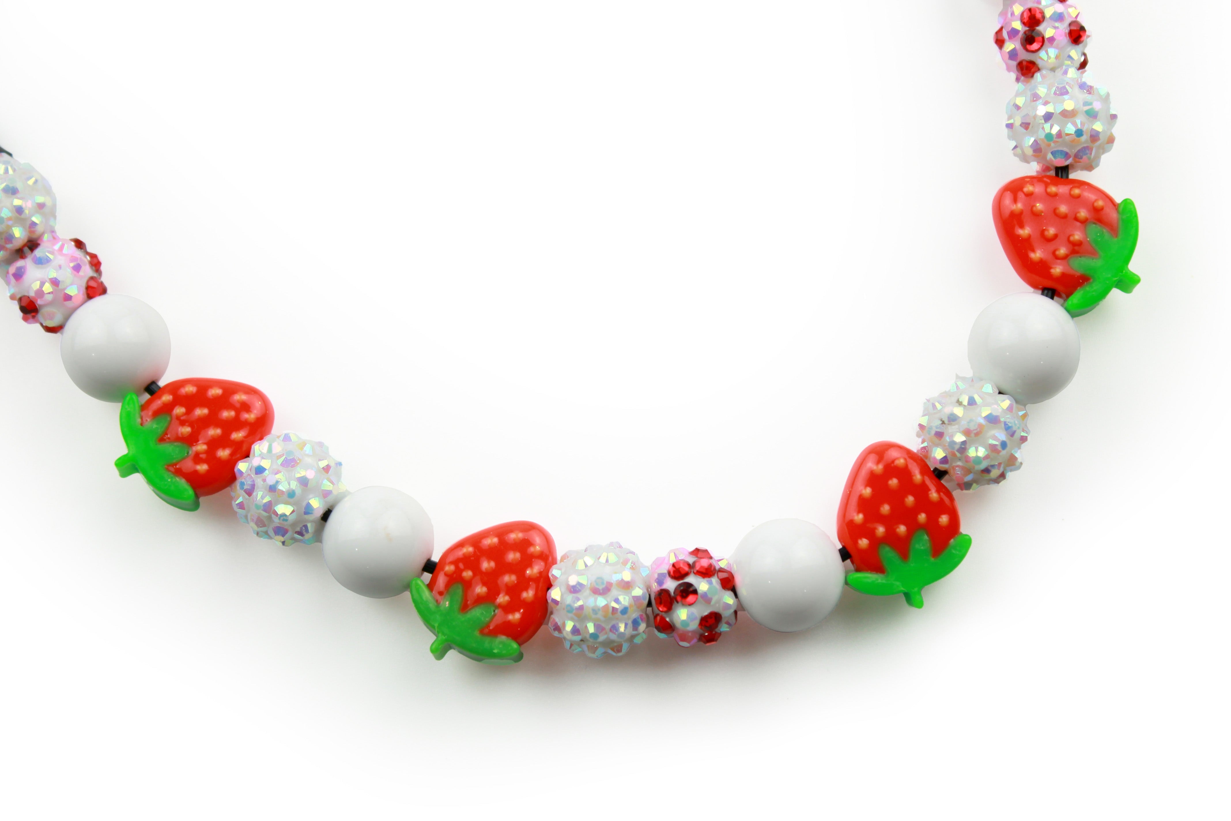 Mini Strawberry Milk Bead Collar