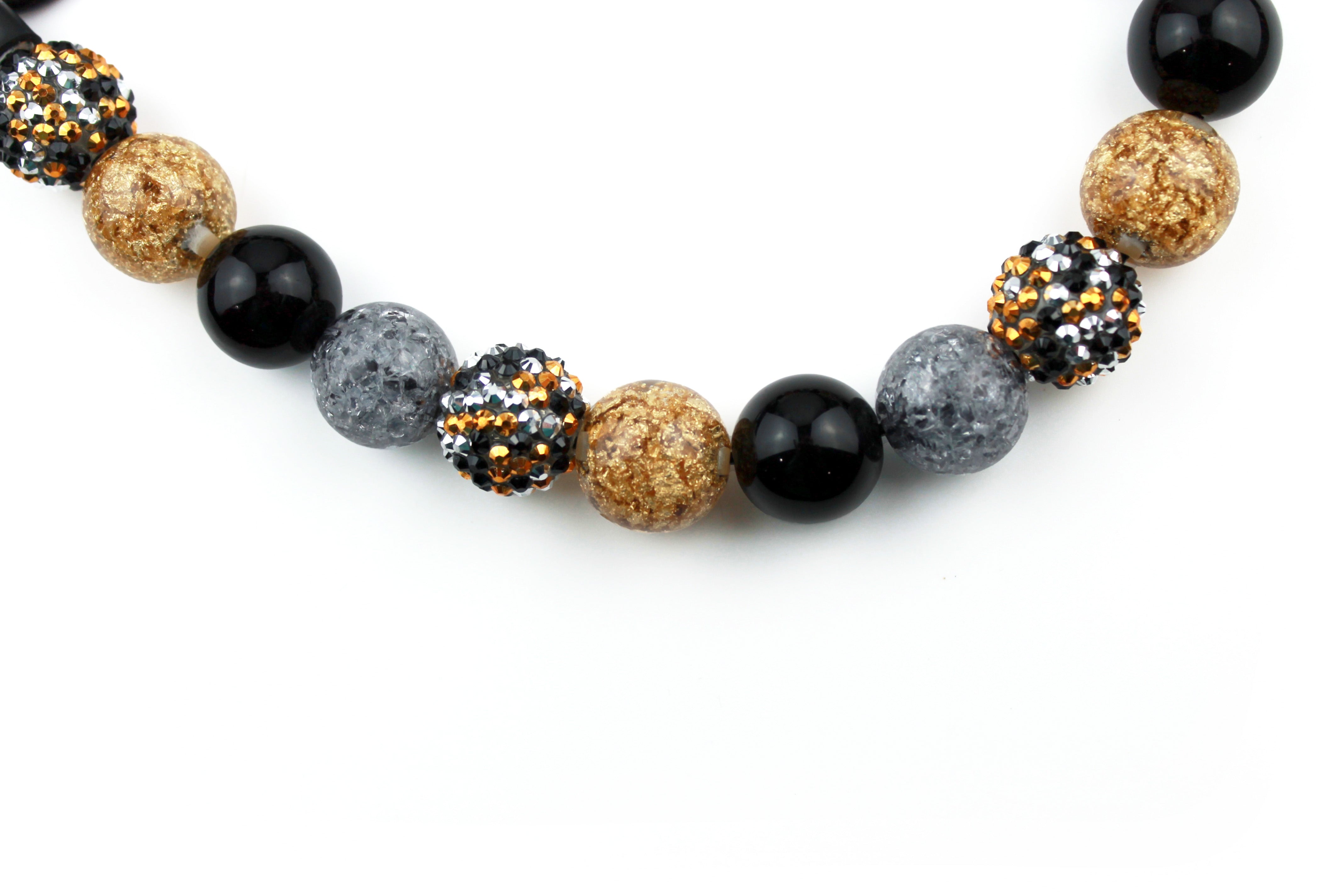 New Year Bling Bead Dog Collar