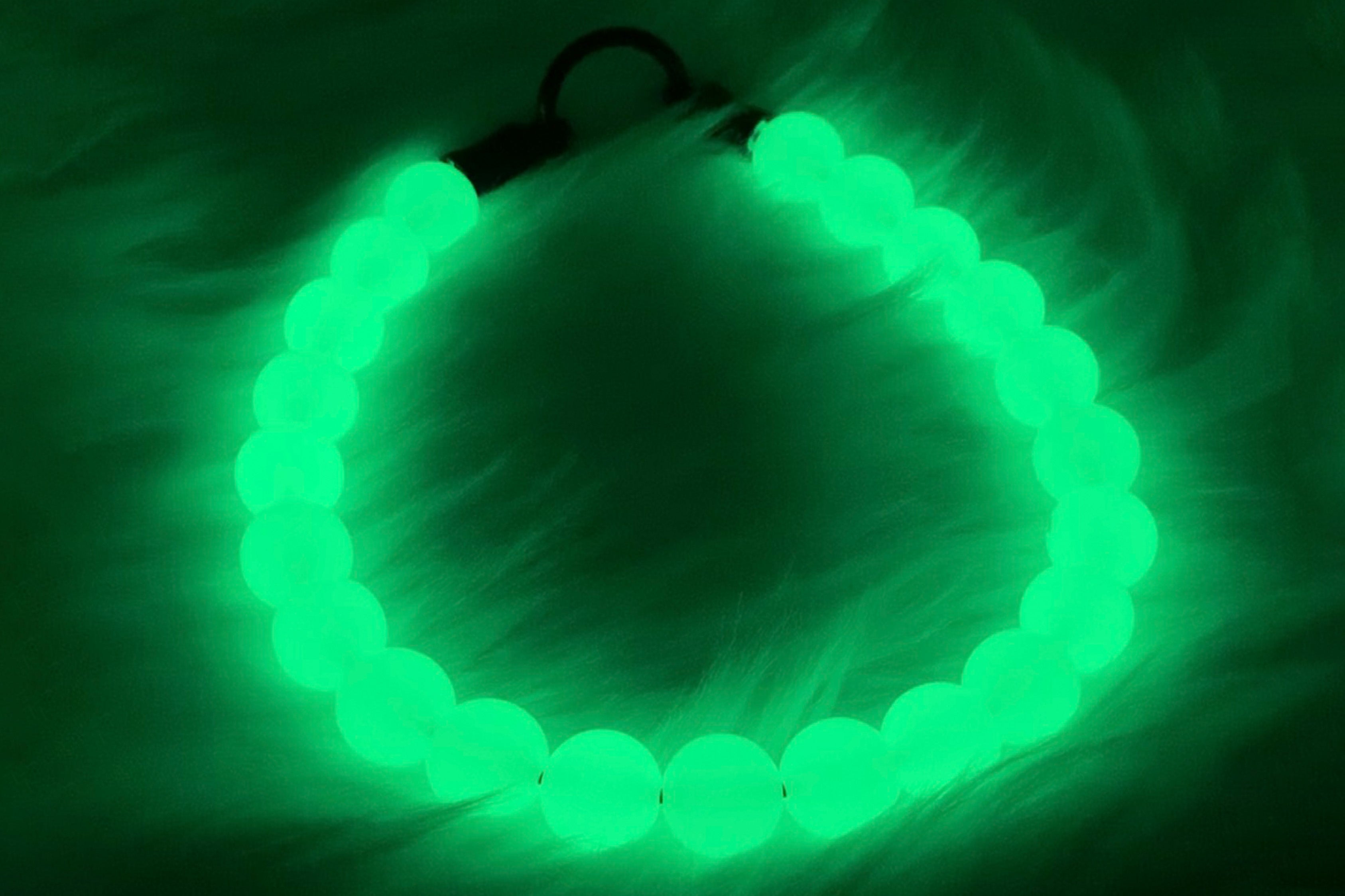 OMGlow in the Dark Large Bead Dog Collar Collars physical Ultimutt Bestie