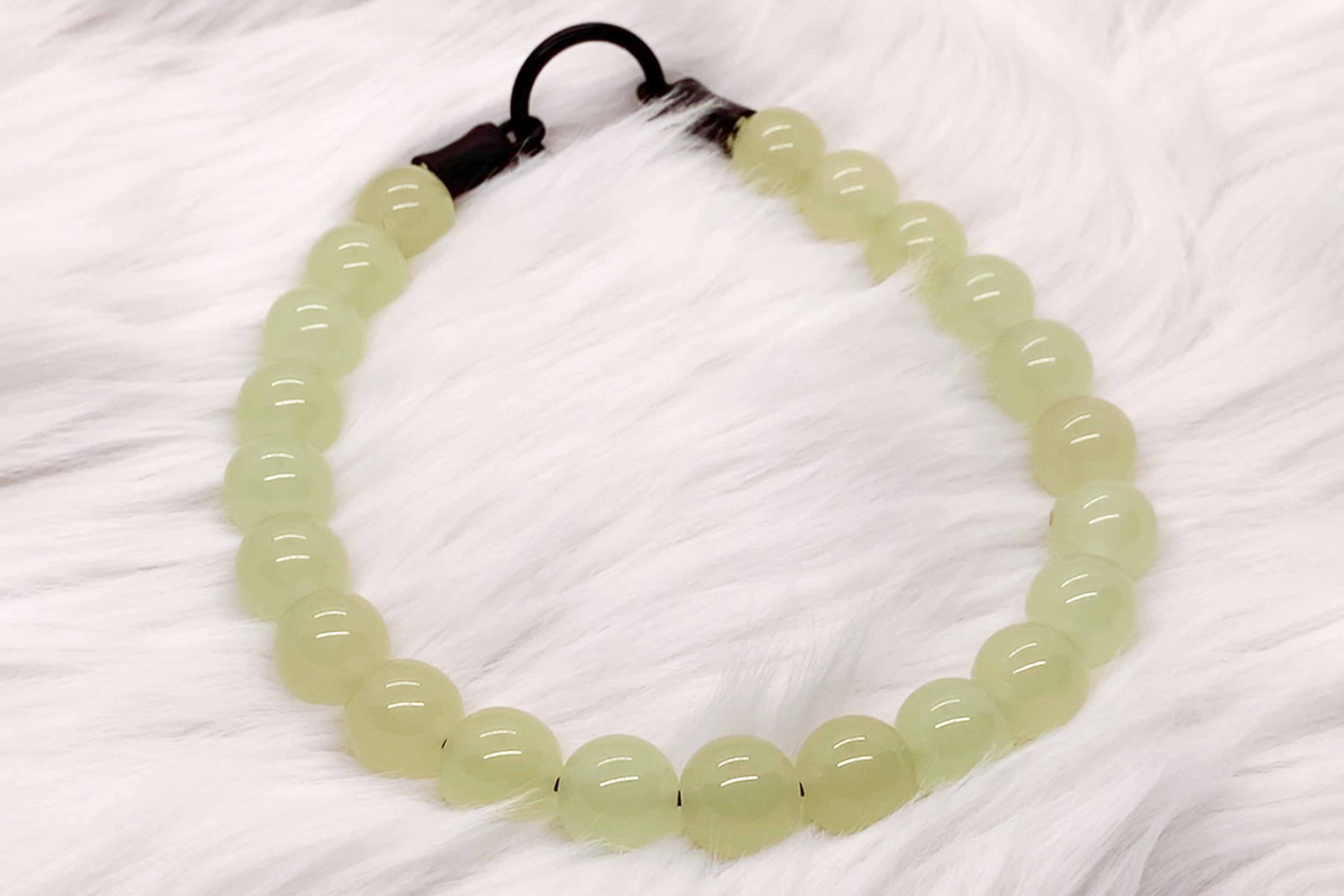 OMGlow in the Dark Large Bead Dog Collar (BLUE ONLY)