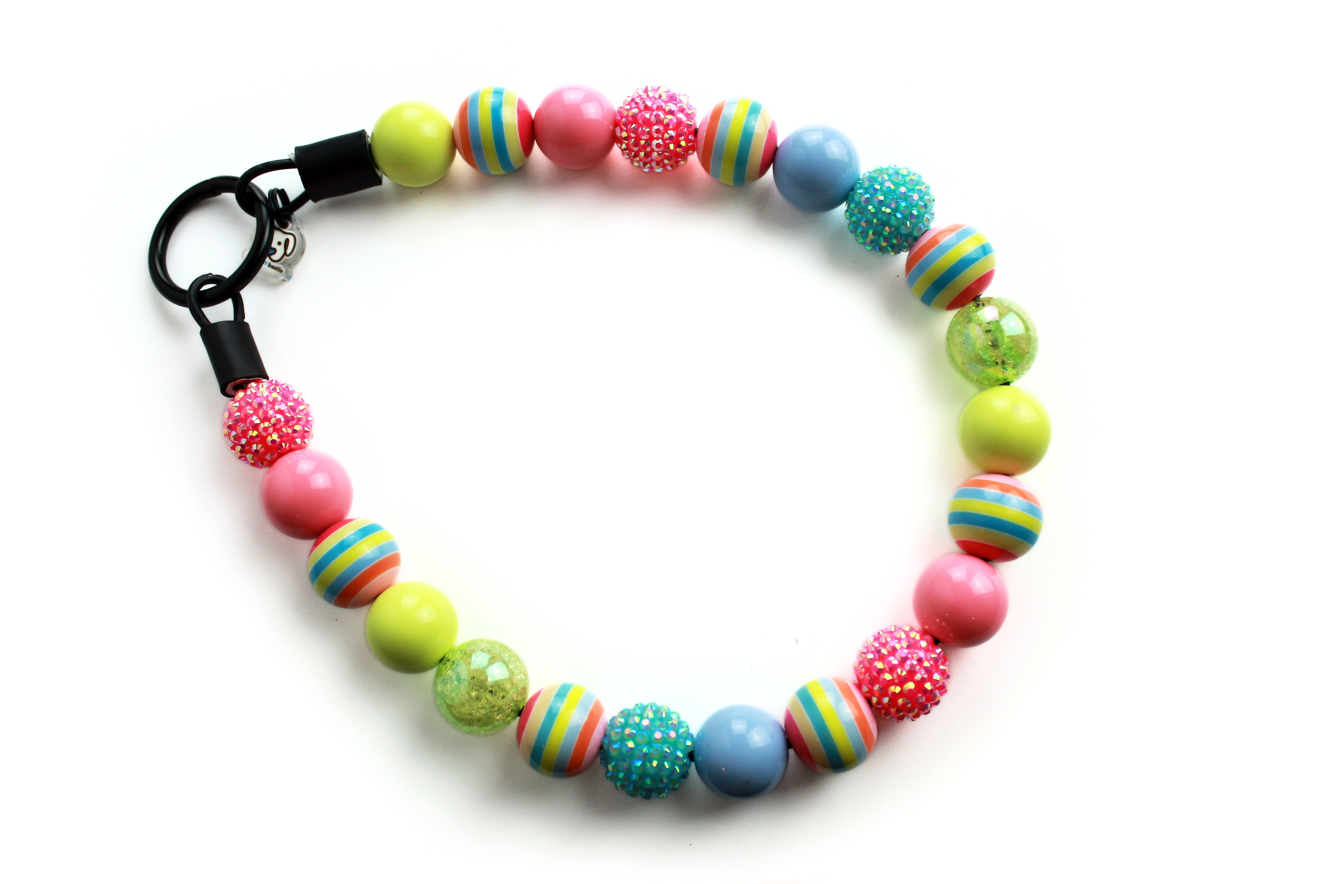 Pastel Paradise Bead Dog Collar