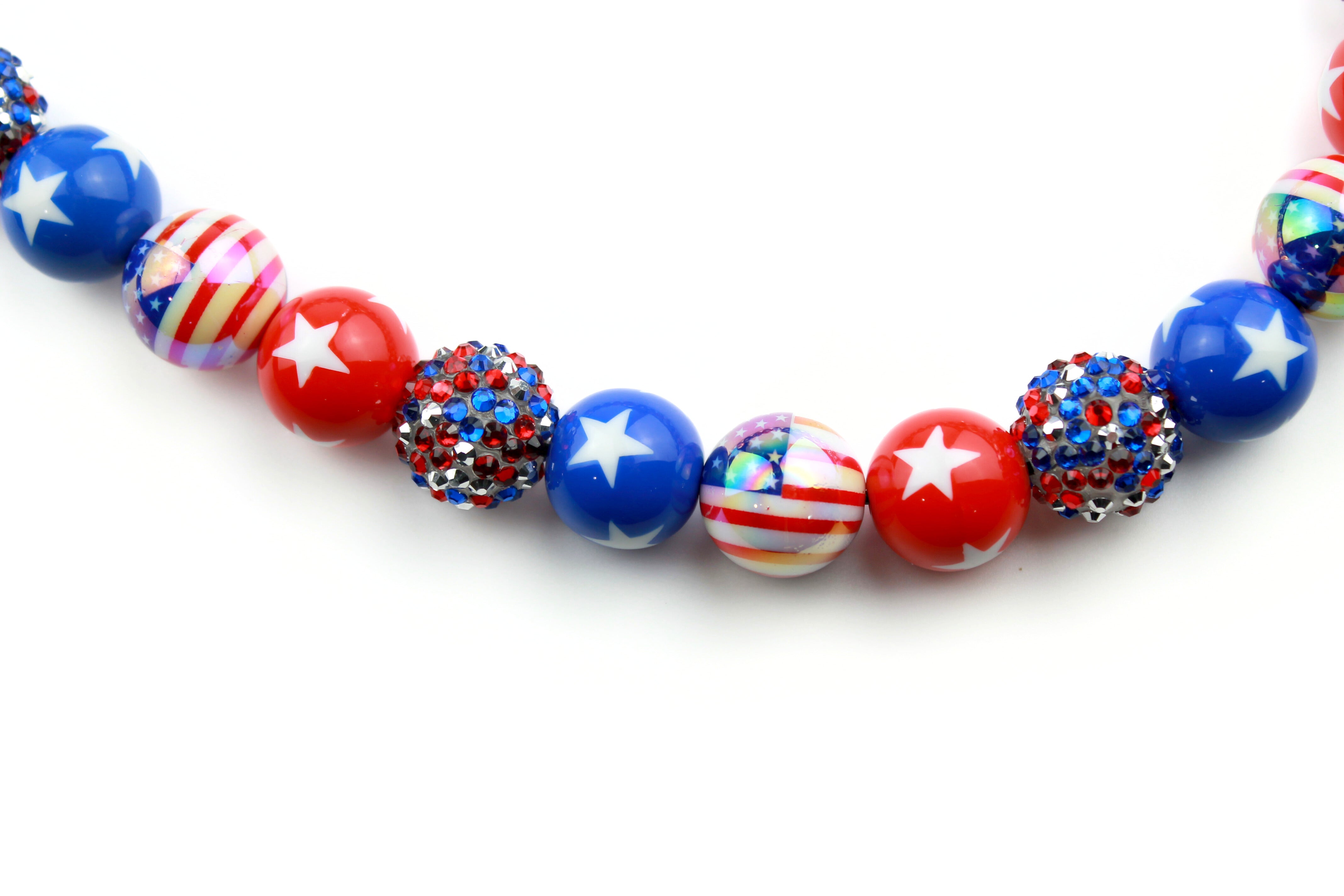 Pawtriotic Bead Dog Collar