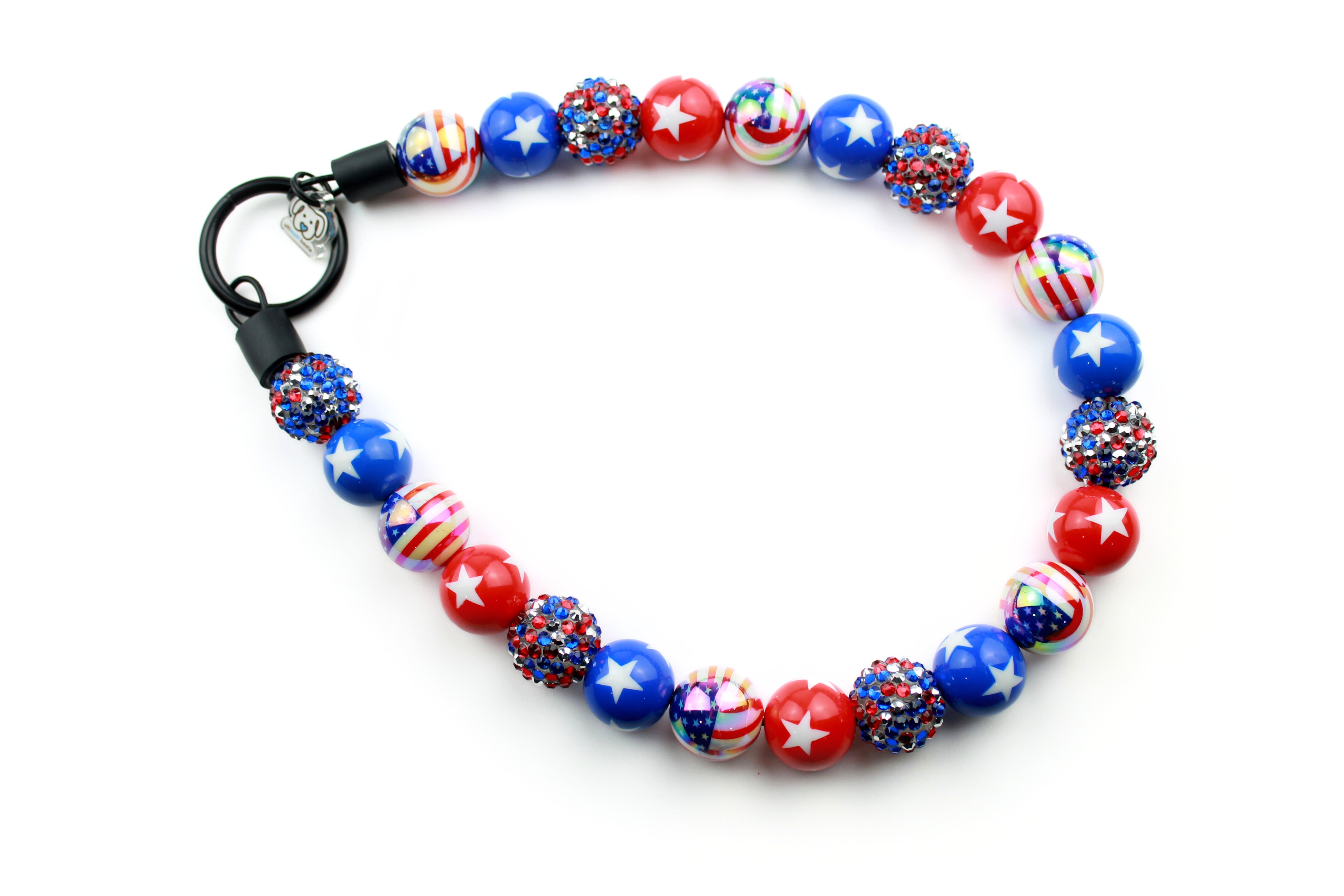 Pawtriotic Bead Dog Collar