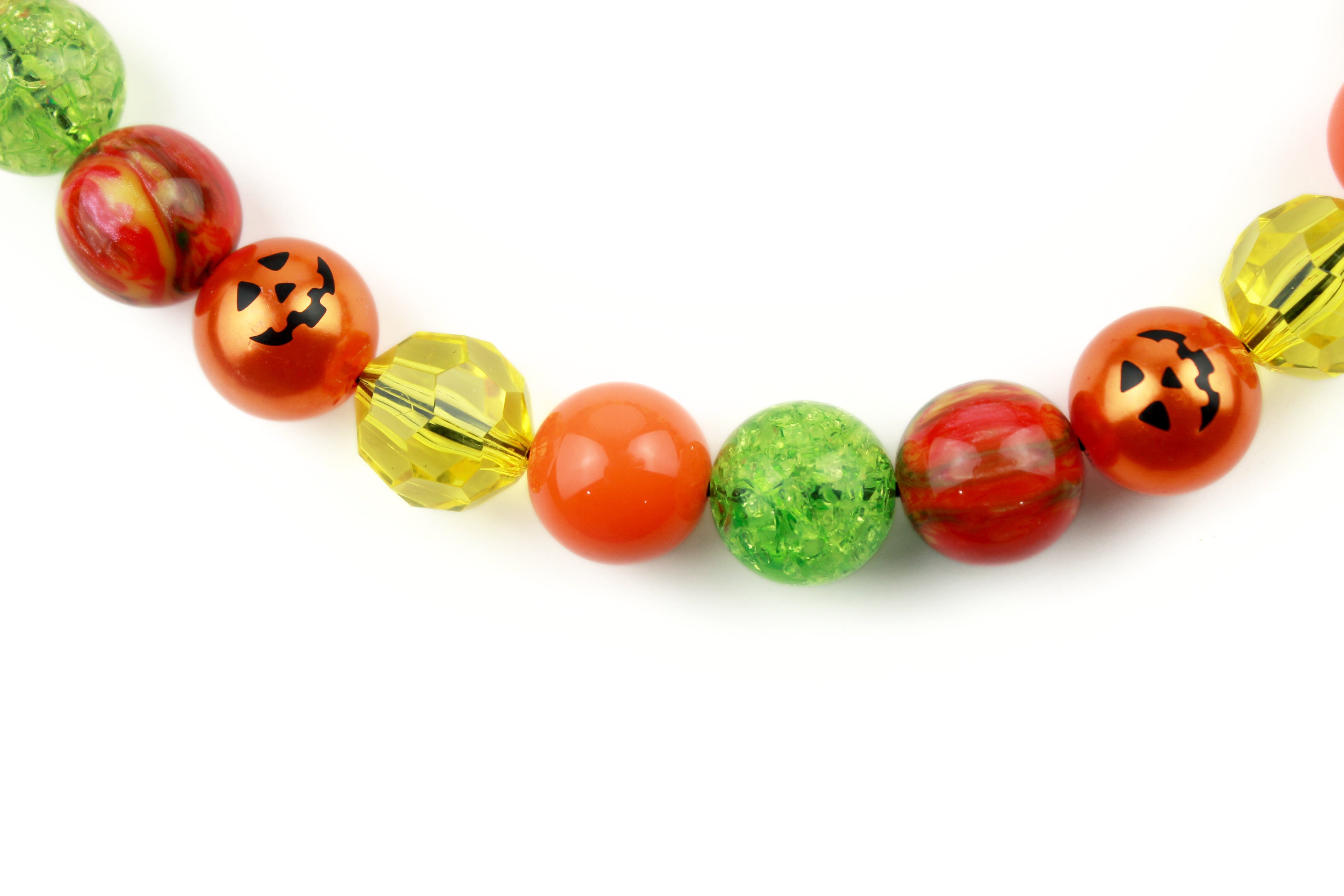 Pumpkin Patch Bead Dog Collar
