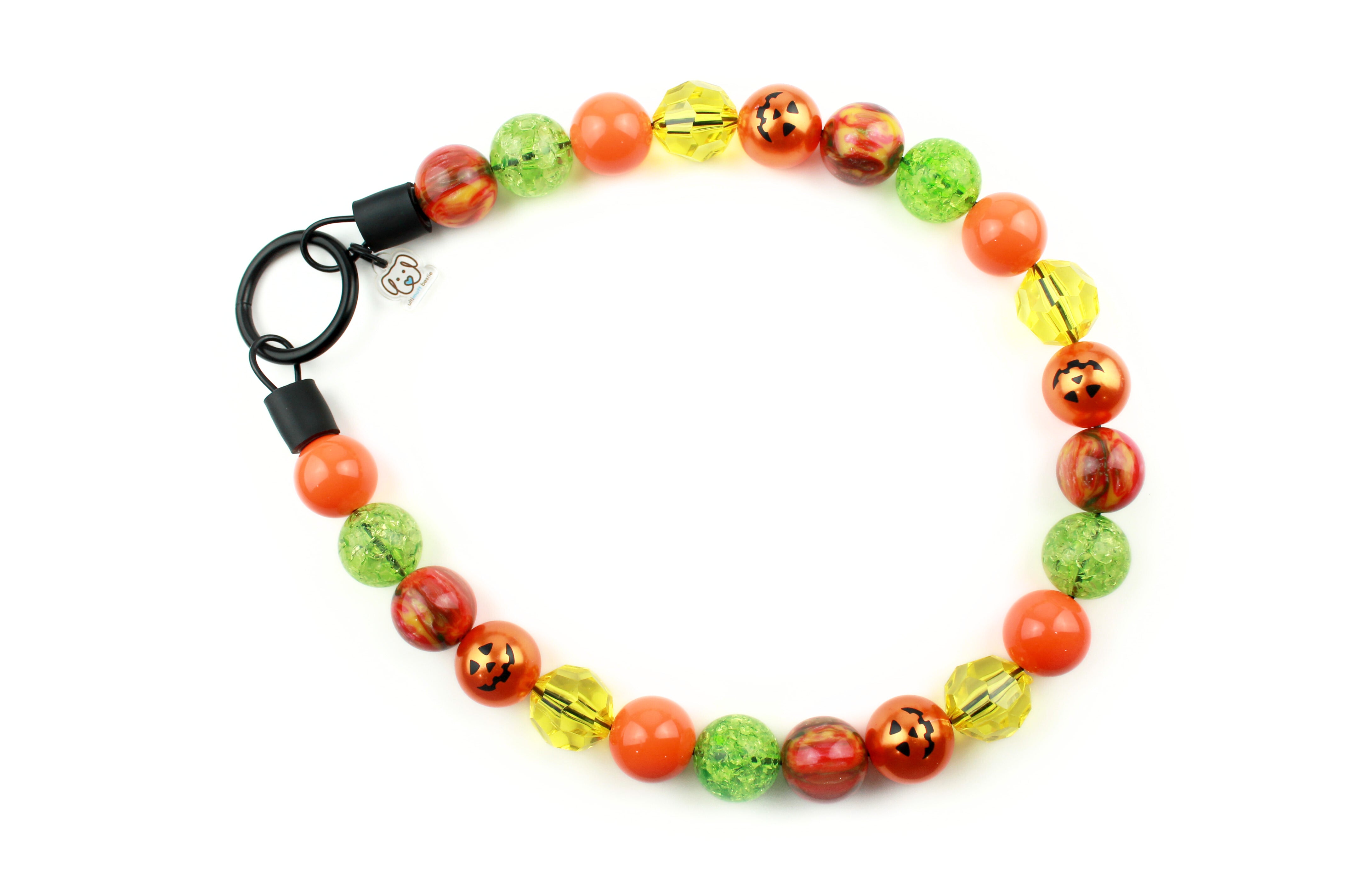Pumpkin Patch Bead Dog Collar