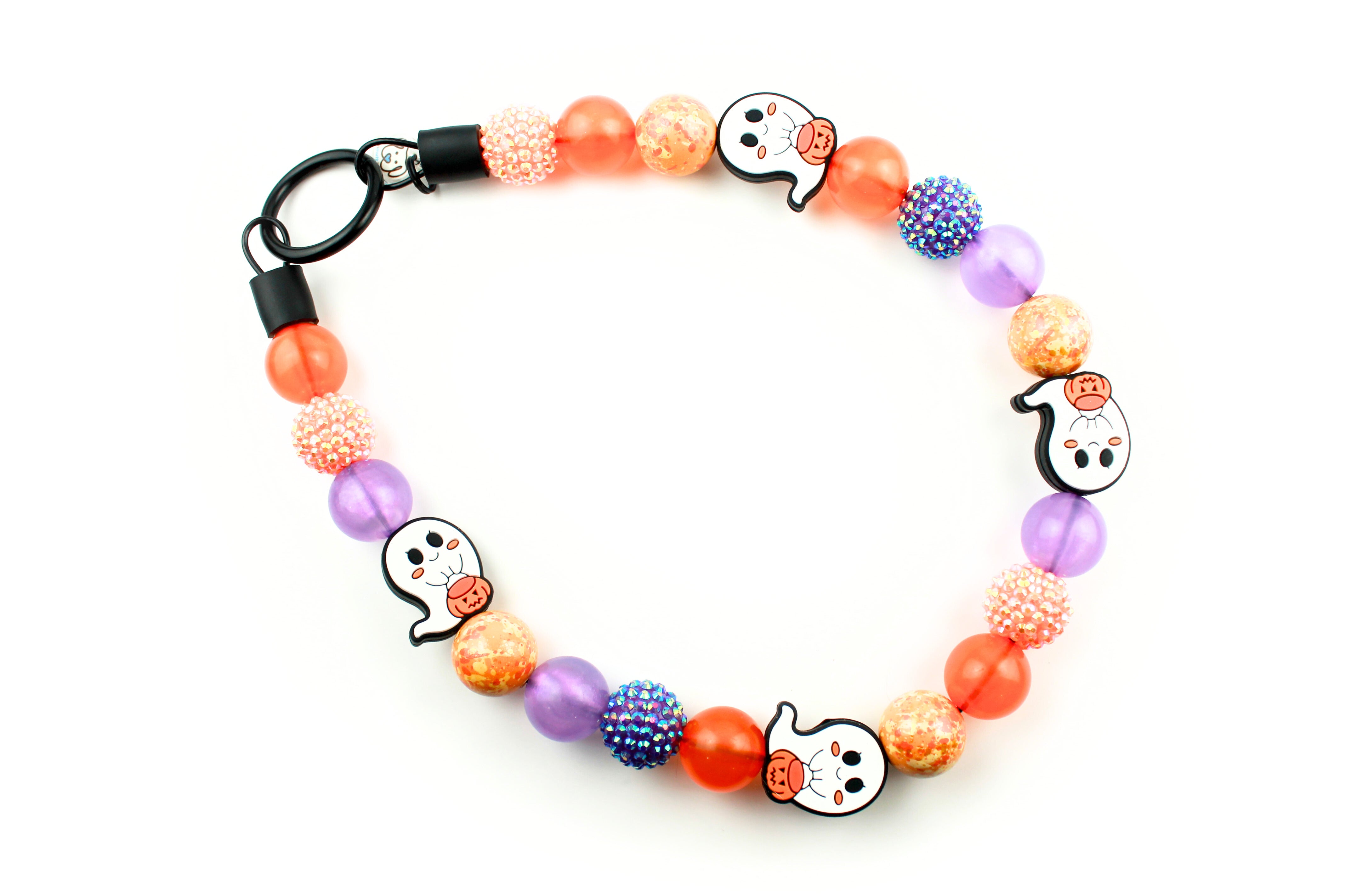 Pumpkin Patrol Bead Dog Collar