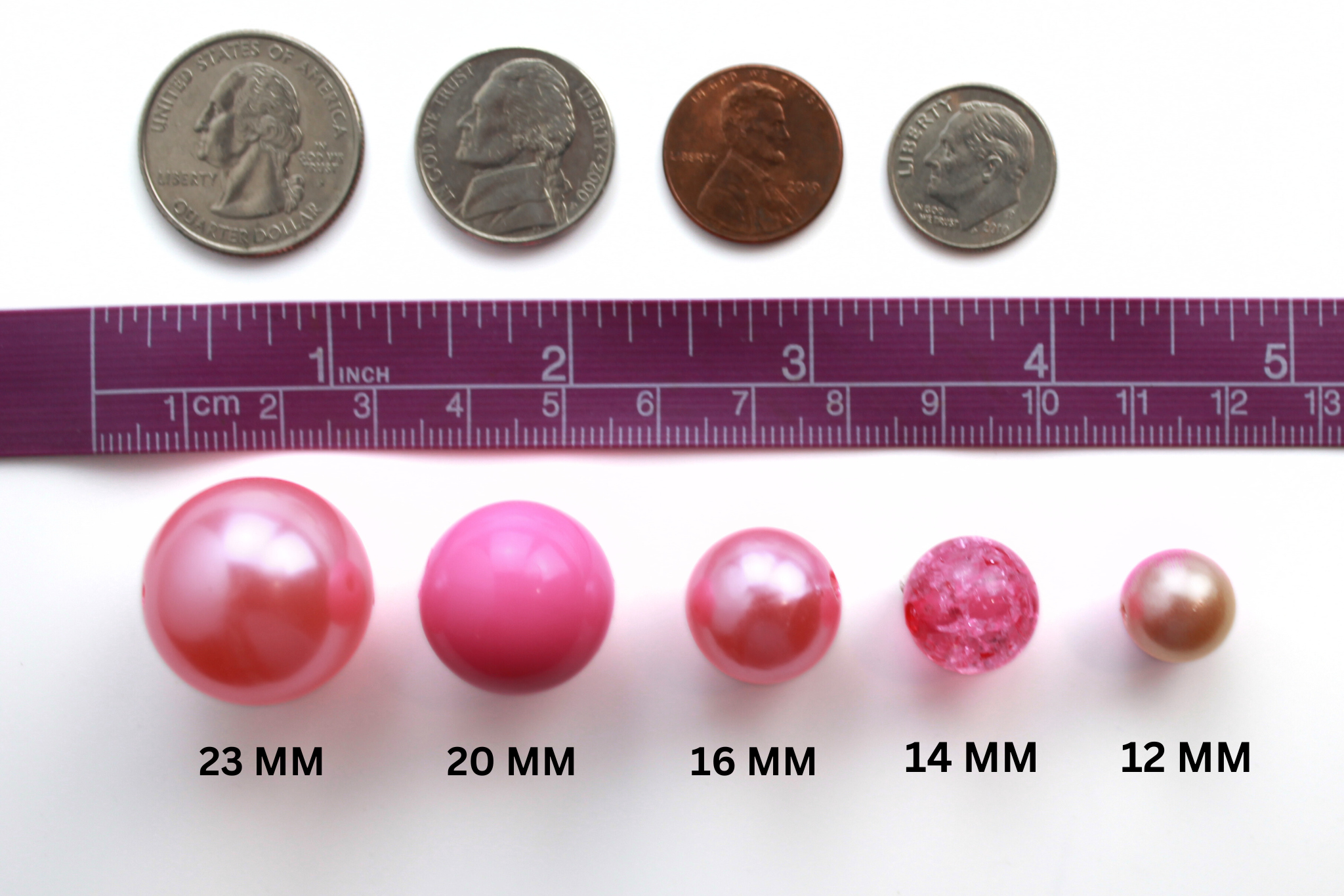 Pearly Pink Lemonade XS Bead Collar