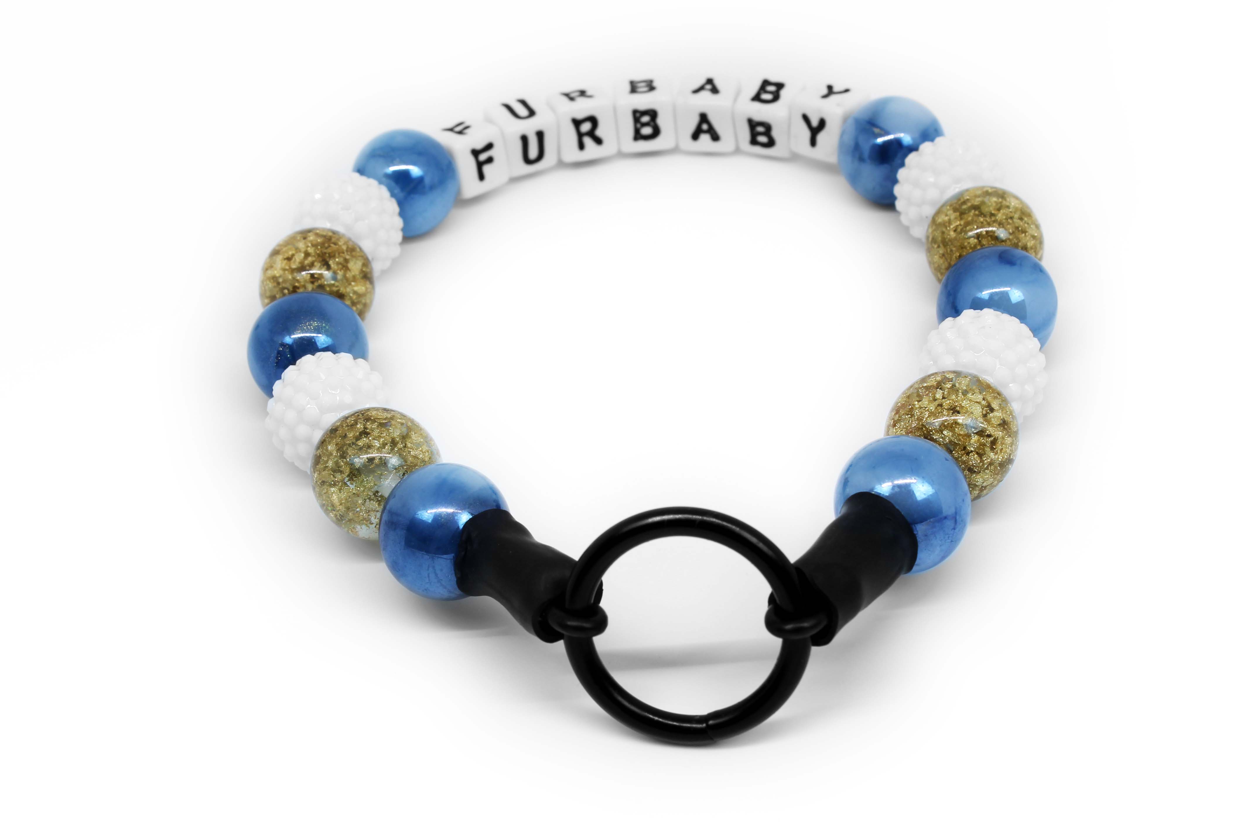 Seashore Large Bead Dog Collar