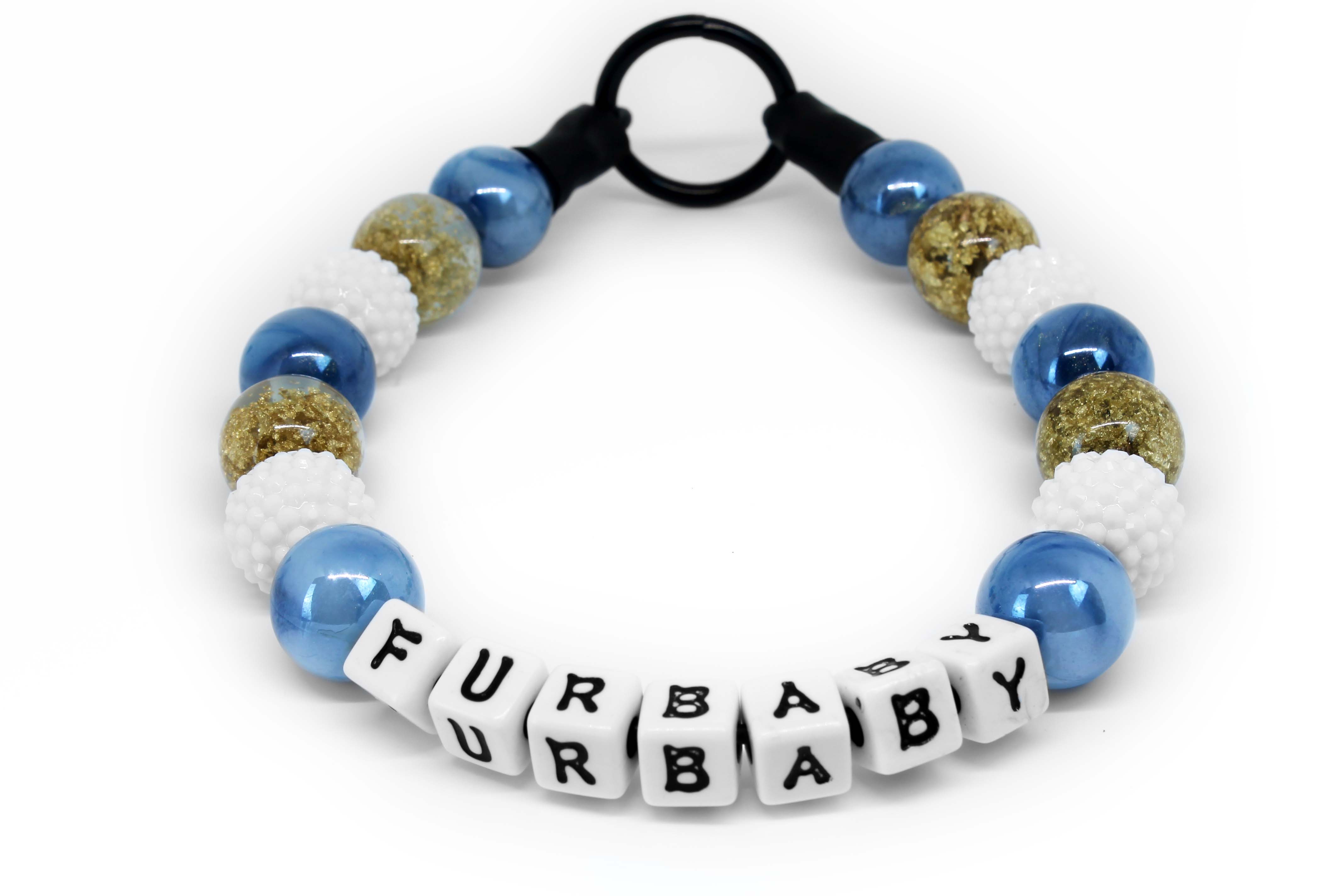 Seashore Large Bead Dog Collar