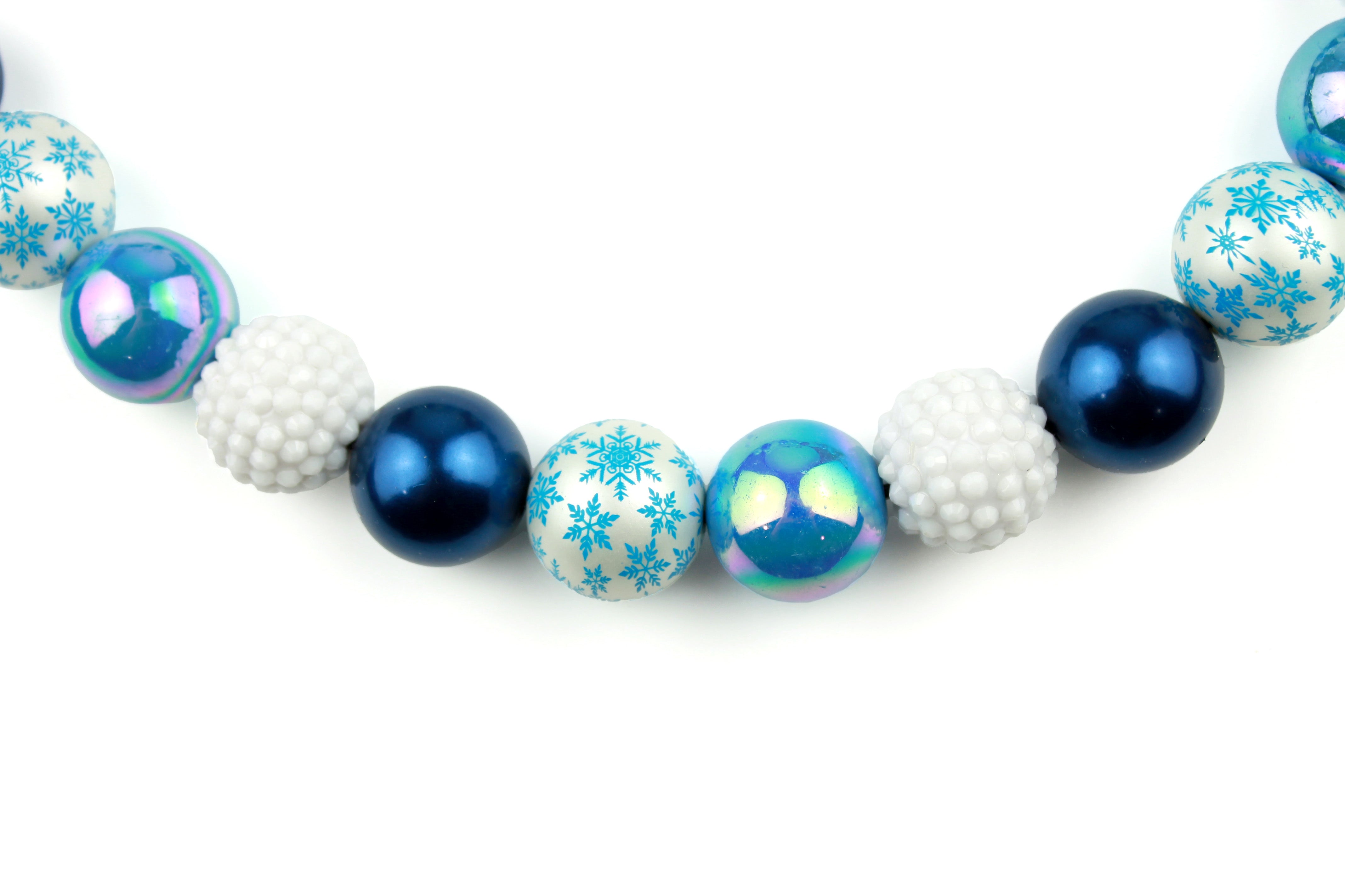 Snowflake Wishes Bead Dog Collar
