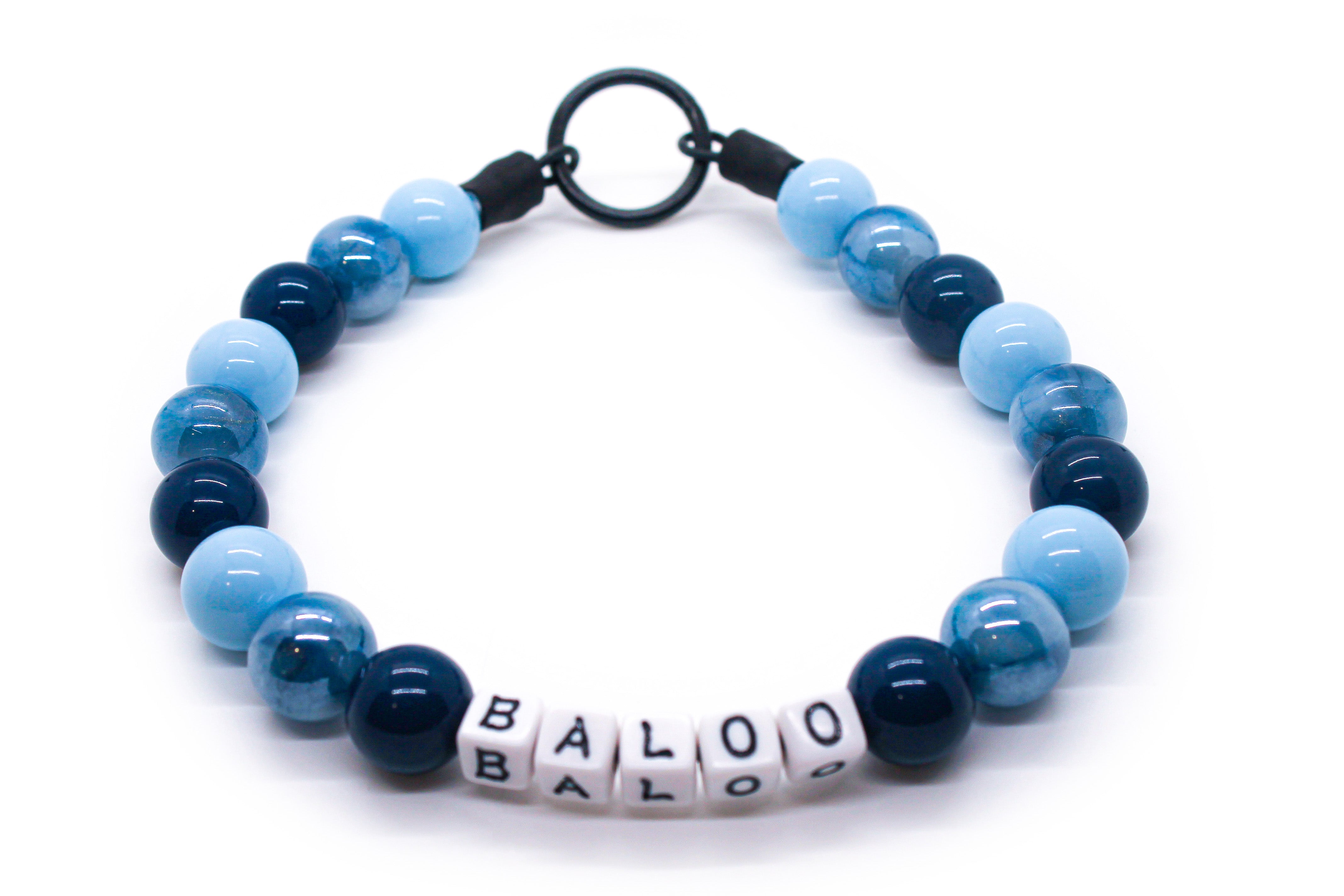 Starry Night Large Bead Dog Collar