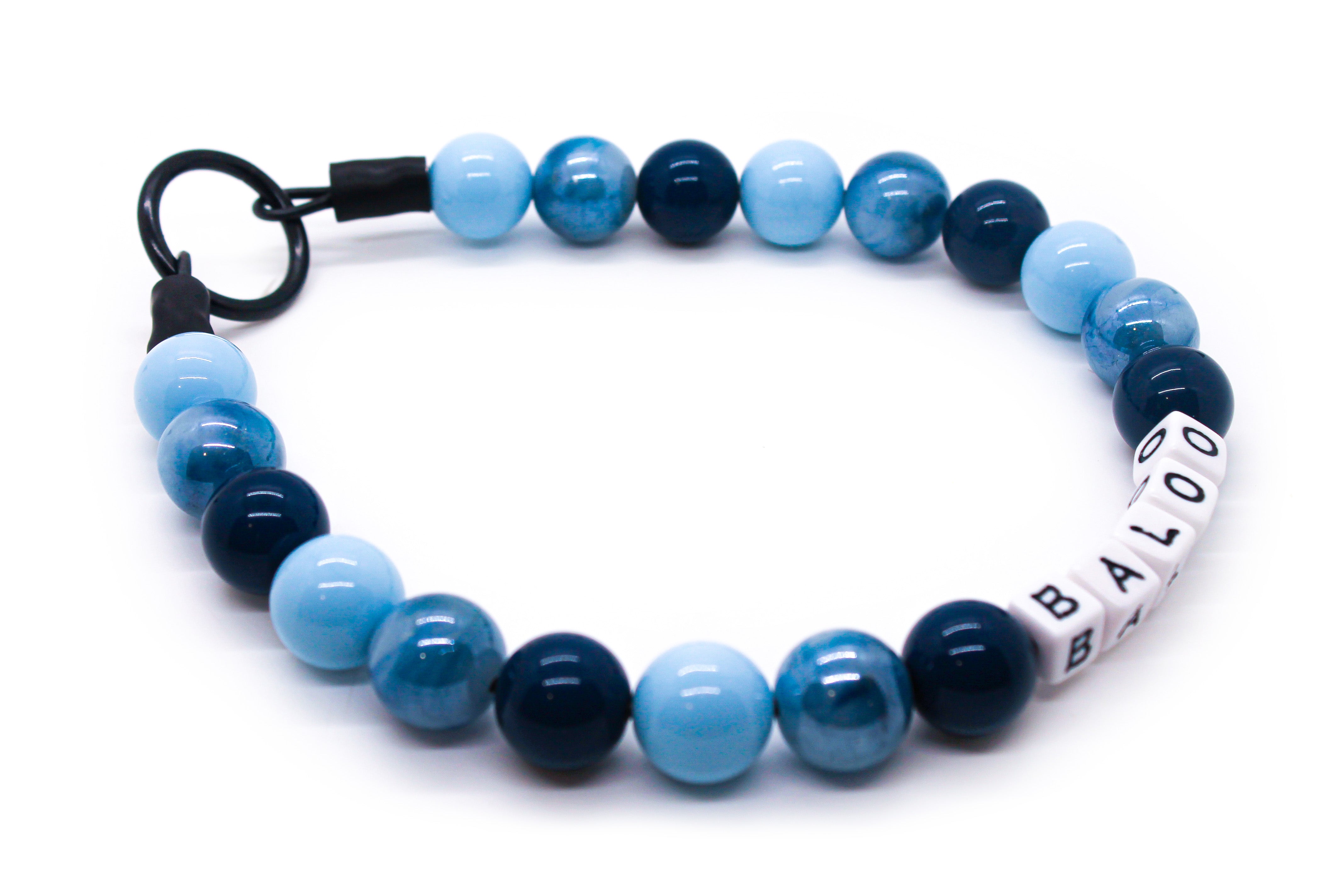 Starry Night Large Bead Dog Collar