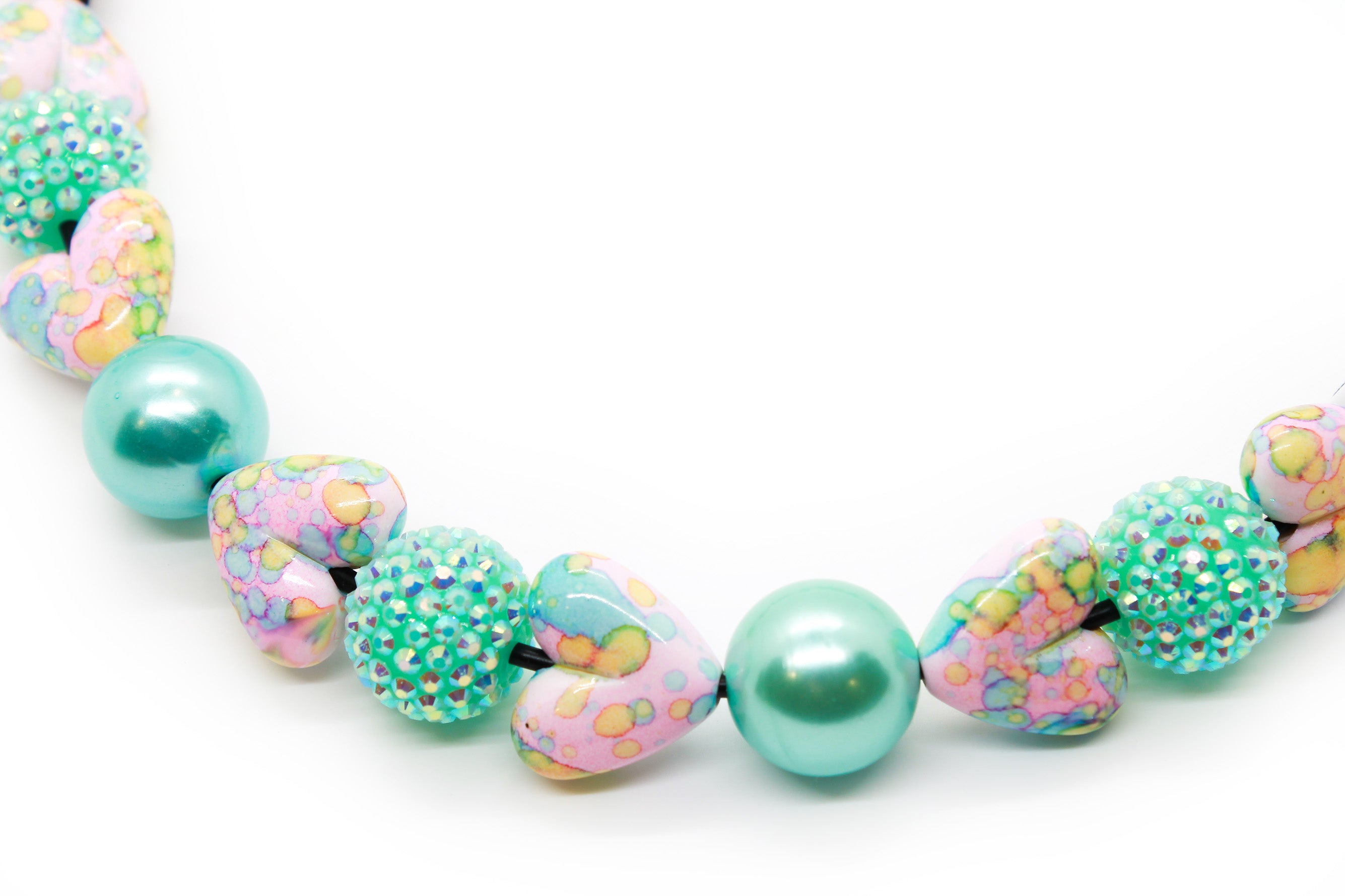 Sea of Love Large Bead Dog Collar