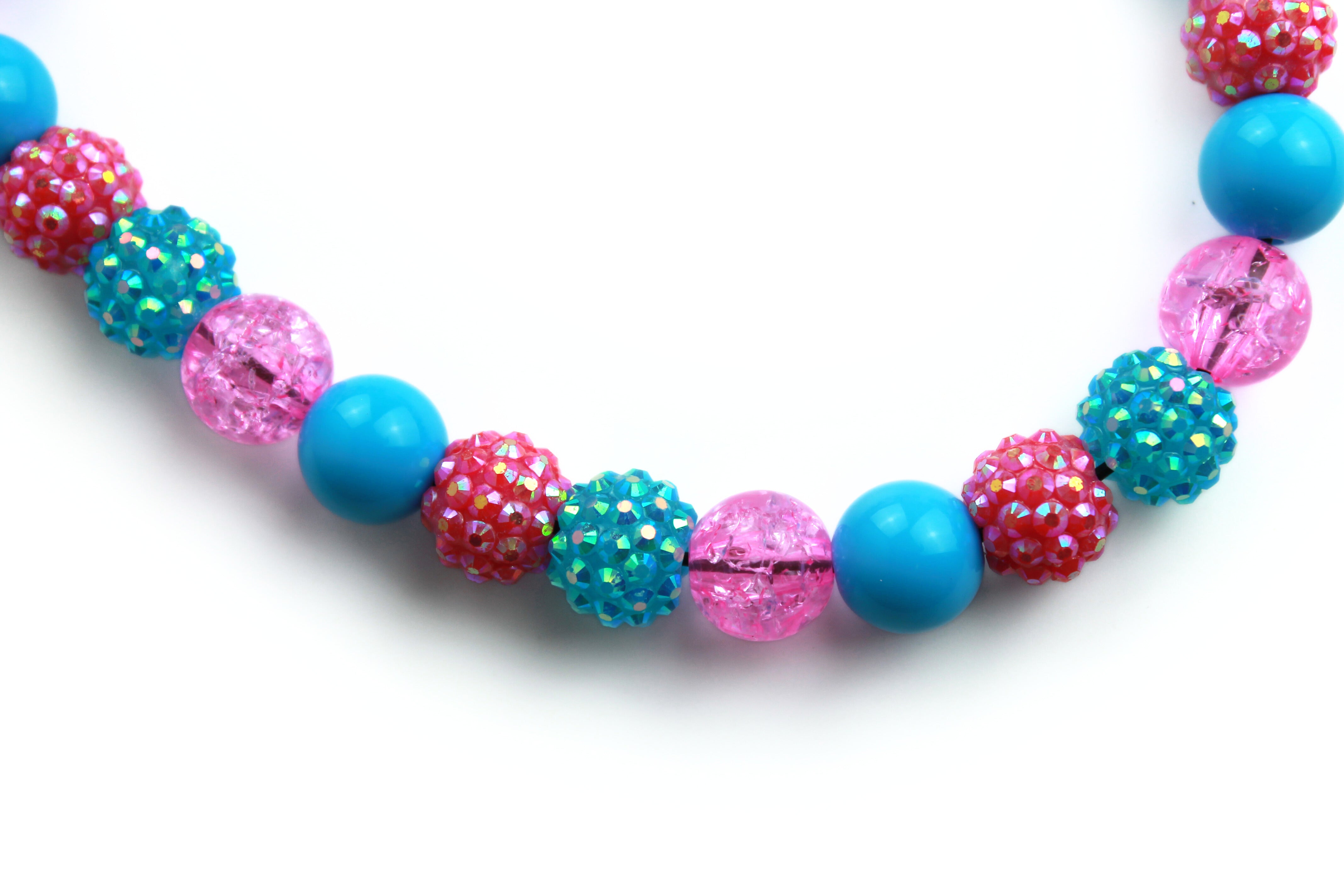 Unicorn Glitter MINI Dog Bead Collar